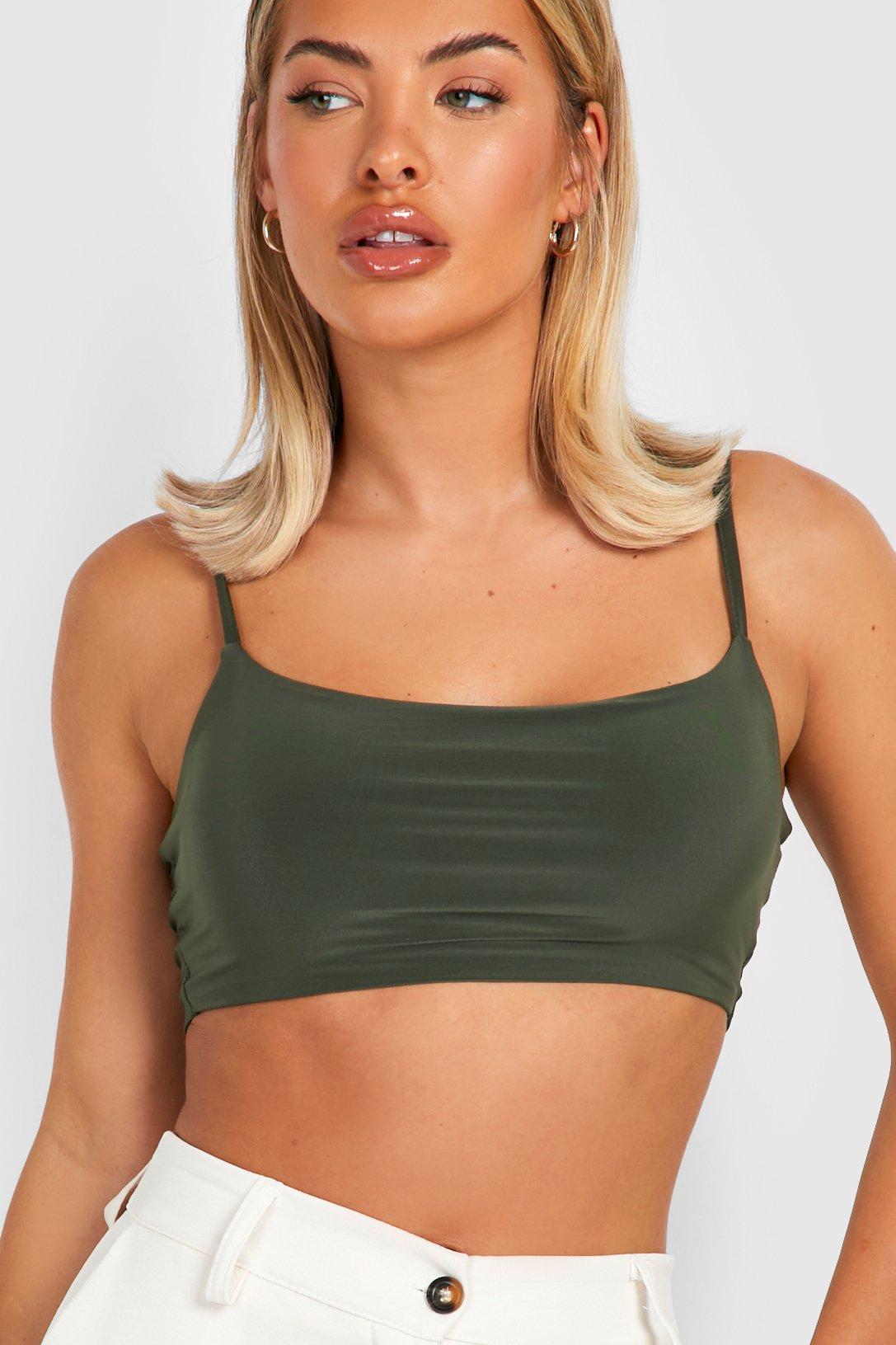 Double Layer Strappy Scoop Bralet