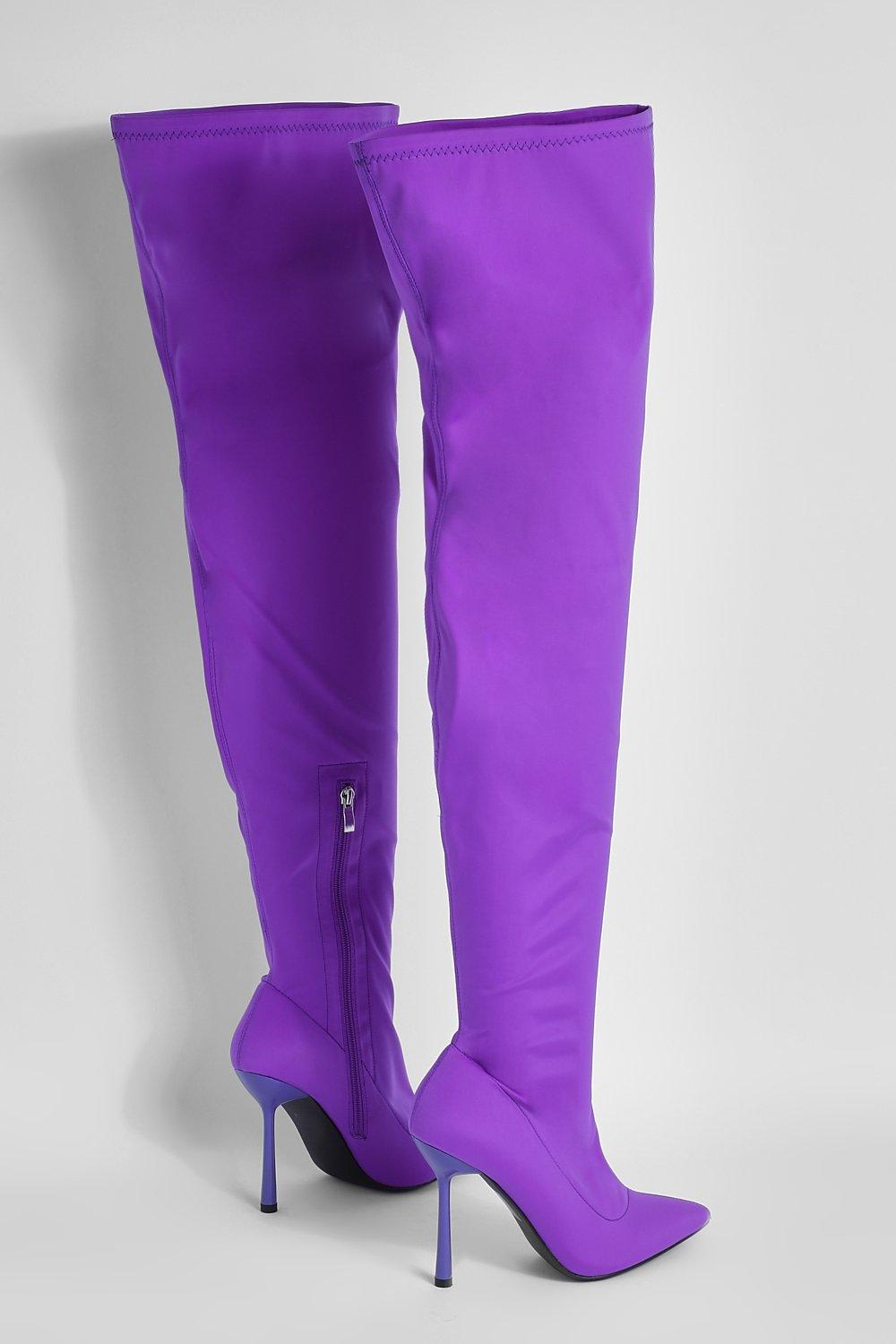 Neoprene thigh shop high boots