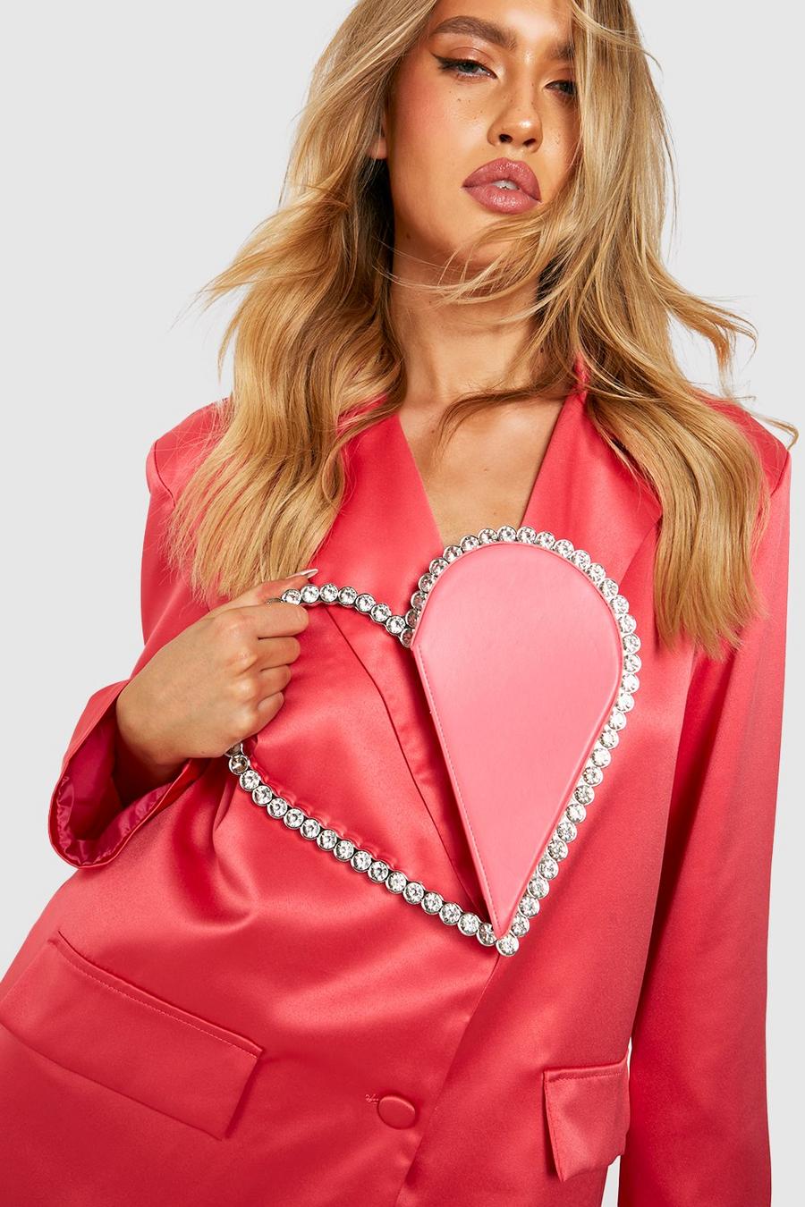 Pink Diamante Heart Grab Bag image number 1