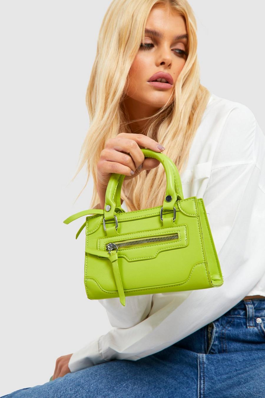 Green Zip Front Mini Grab Bag image number 1