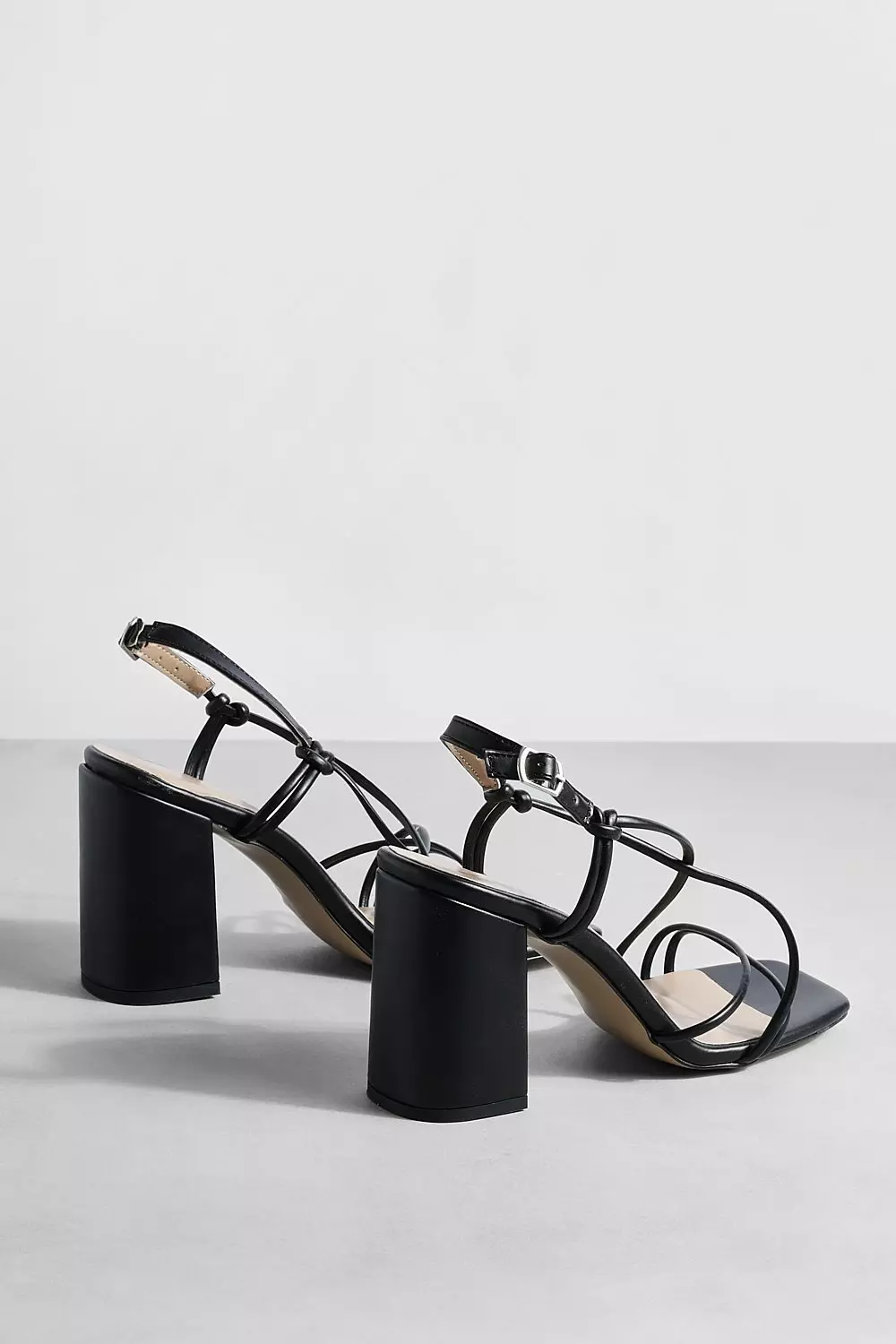 Black Wide Fit Two Part Block Heels alternative image