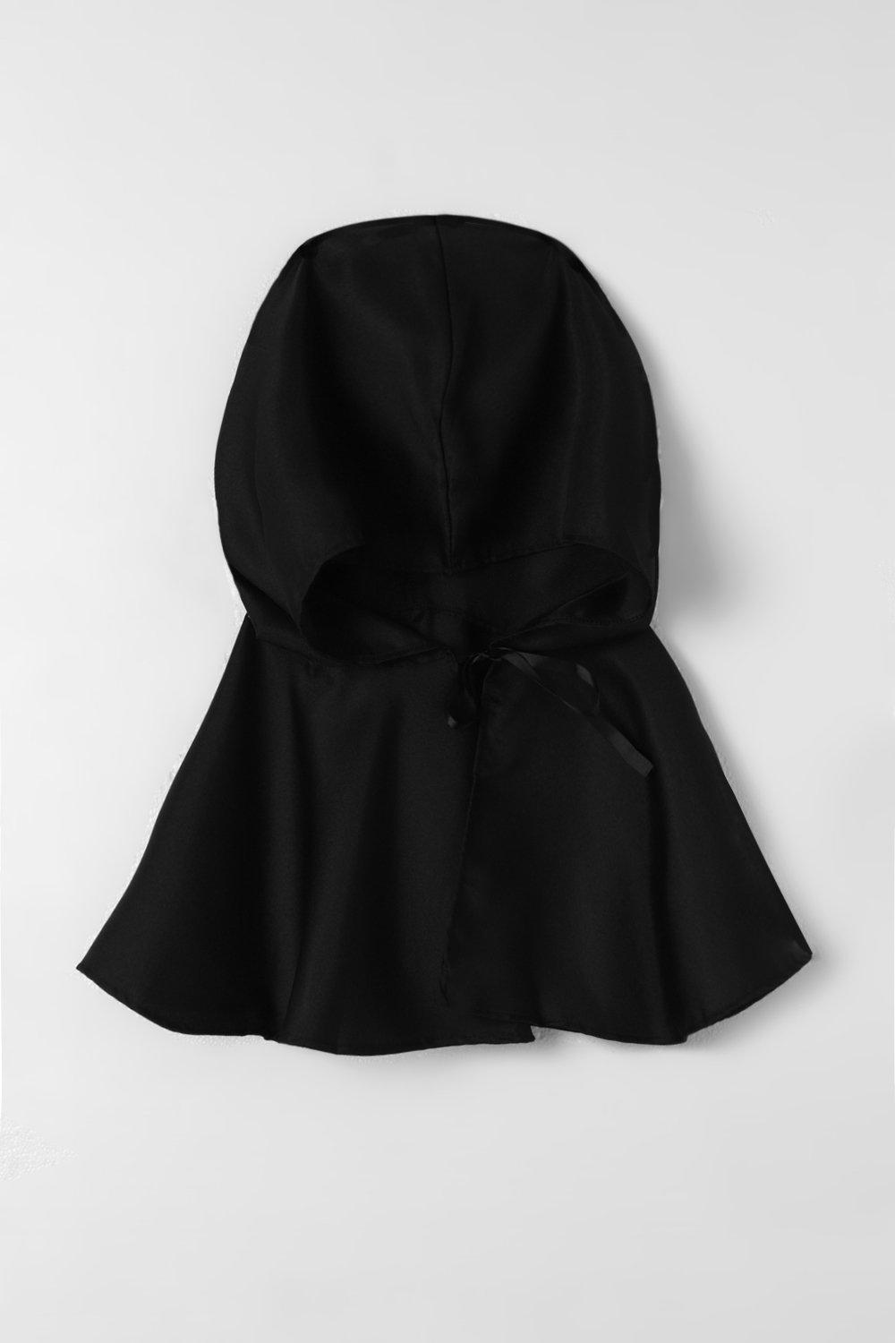 Cape noire best sale capuche femme