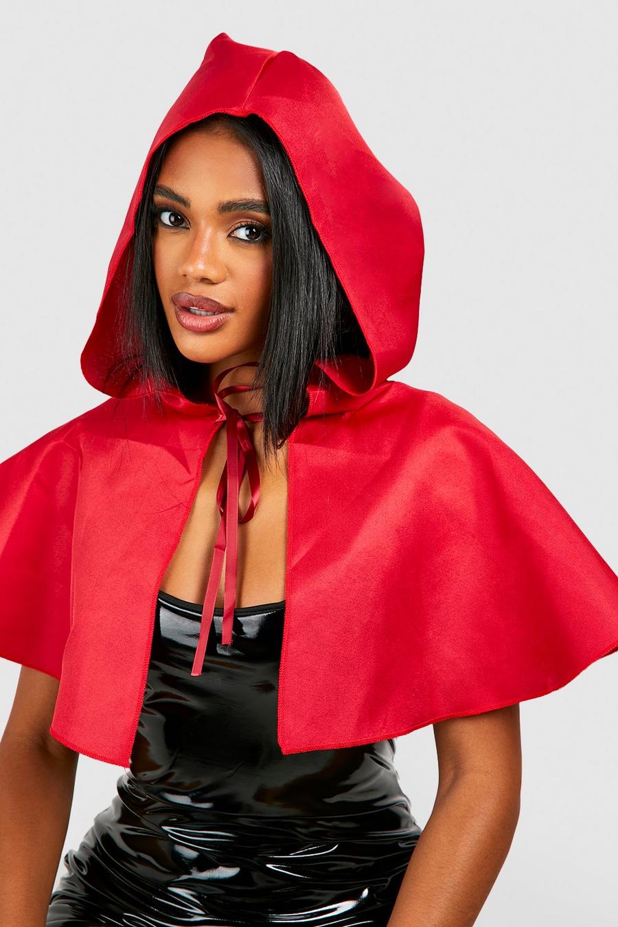 Red Halloween Hooded Cloak image number 1