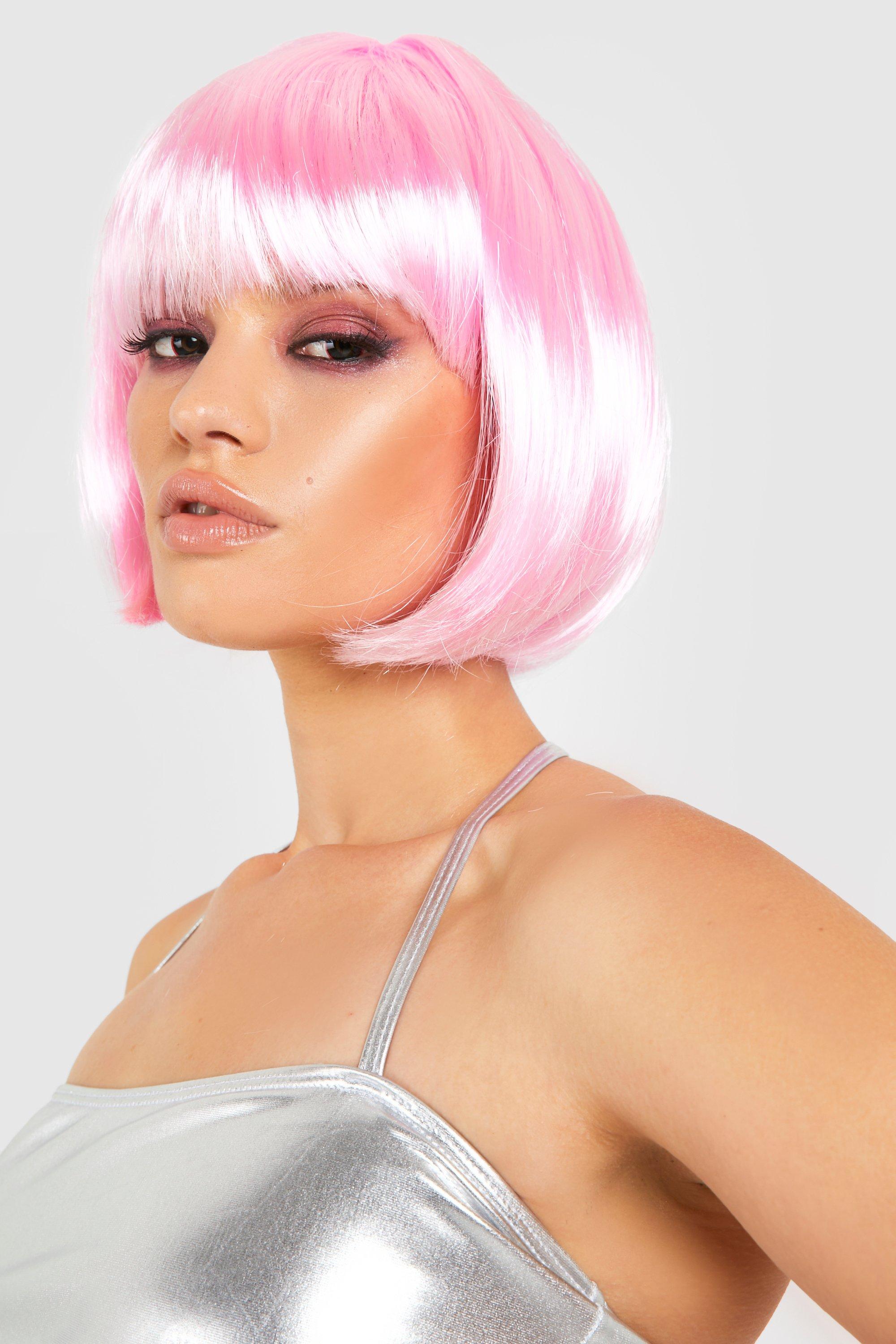 Pink Halloween Short Bob Wig