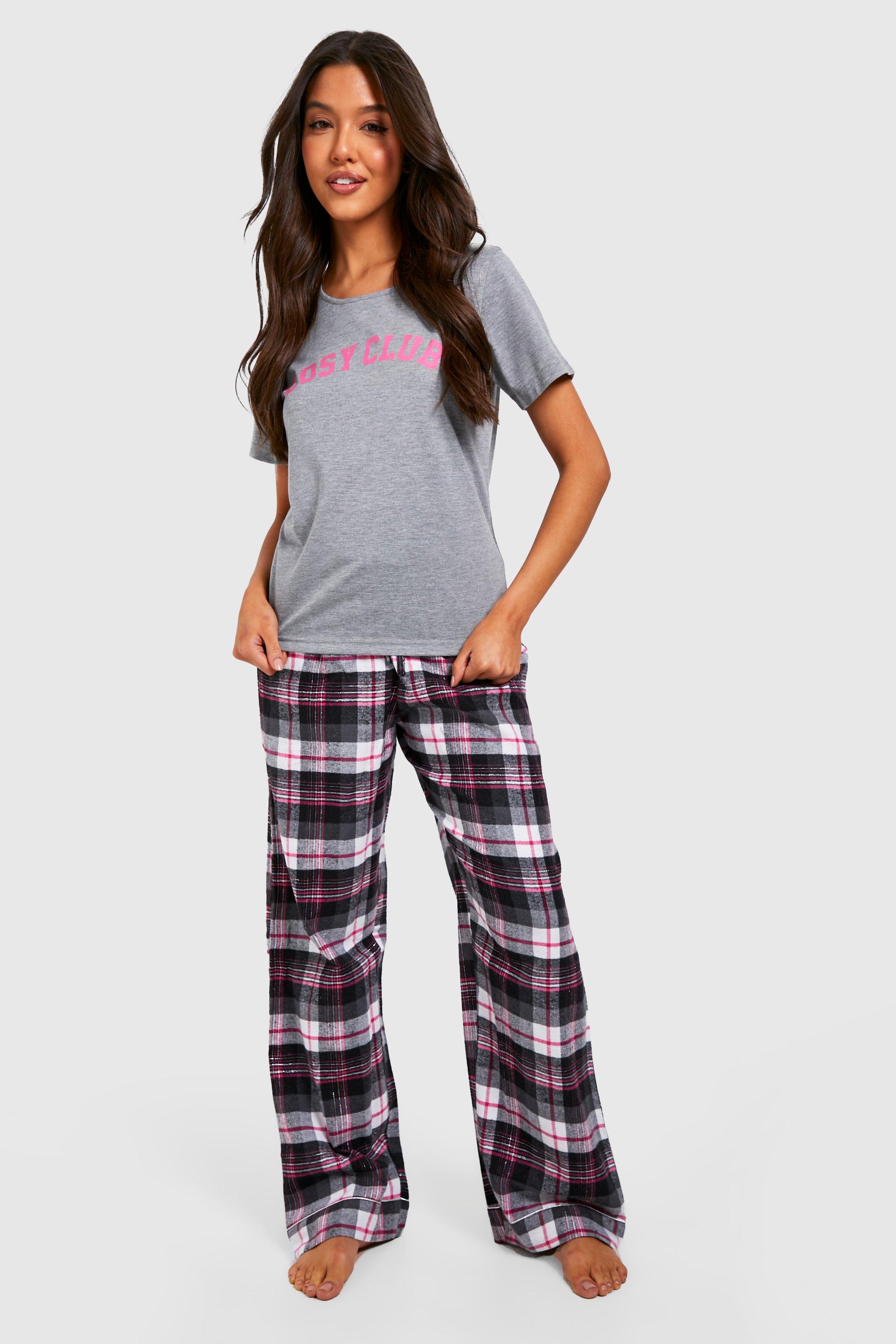 Cosy Club Pajama T-Shirt & Flannel Pants Set