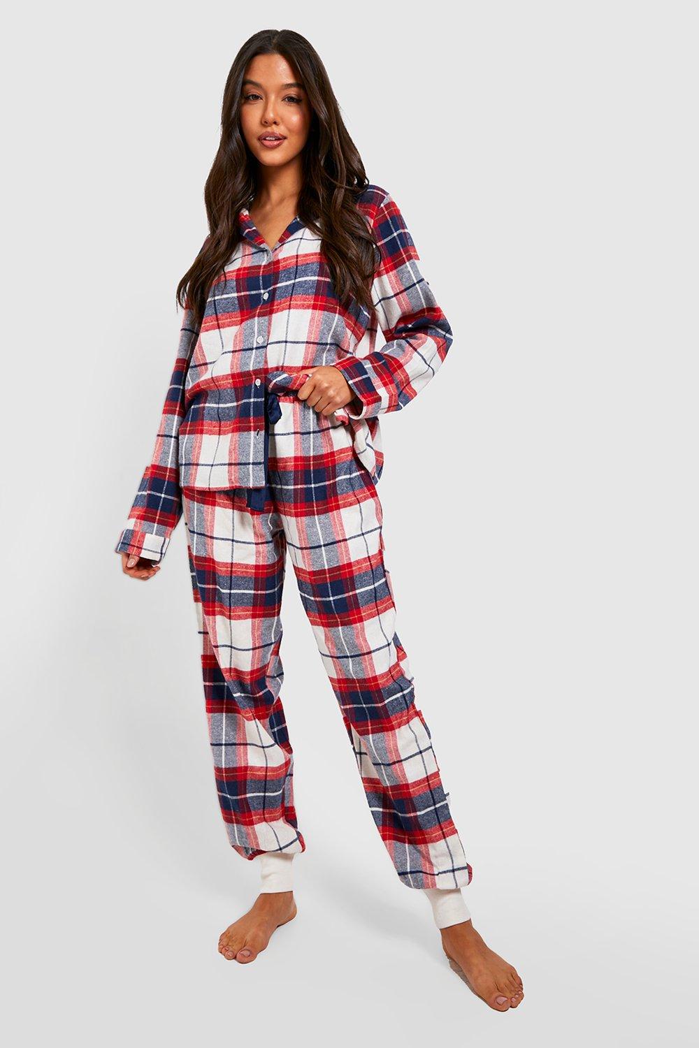 Cuffed flannel pyjamas new arrivals