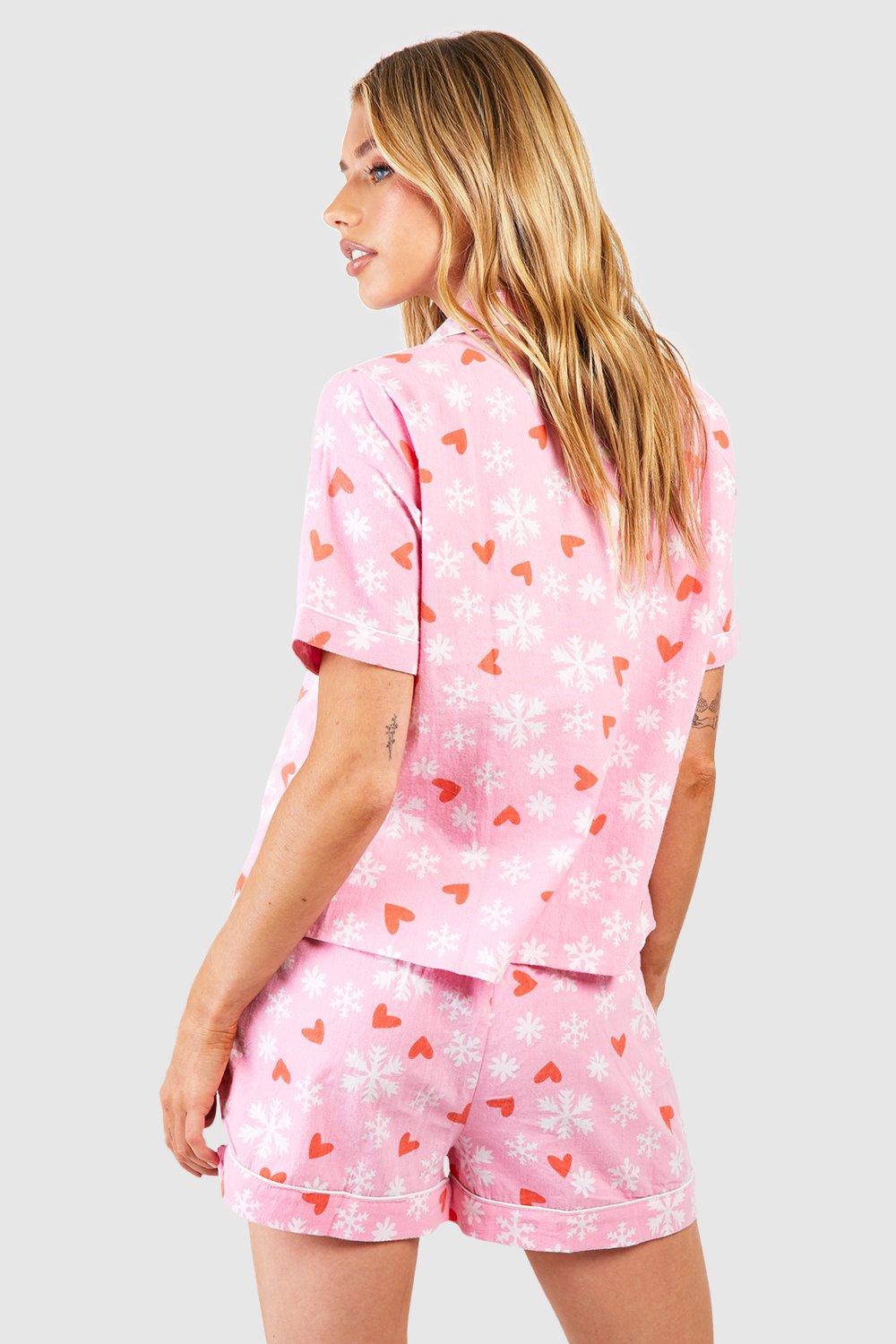 Boohoo pink online pyjamas