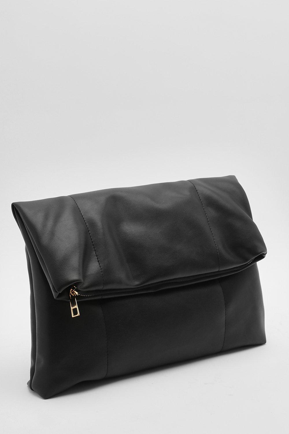 Black quilted clutch bag online