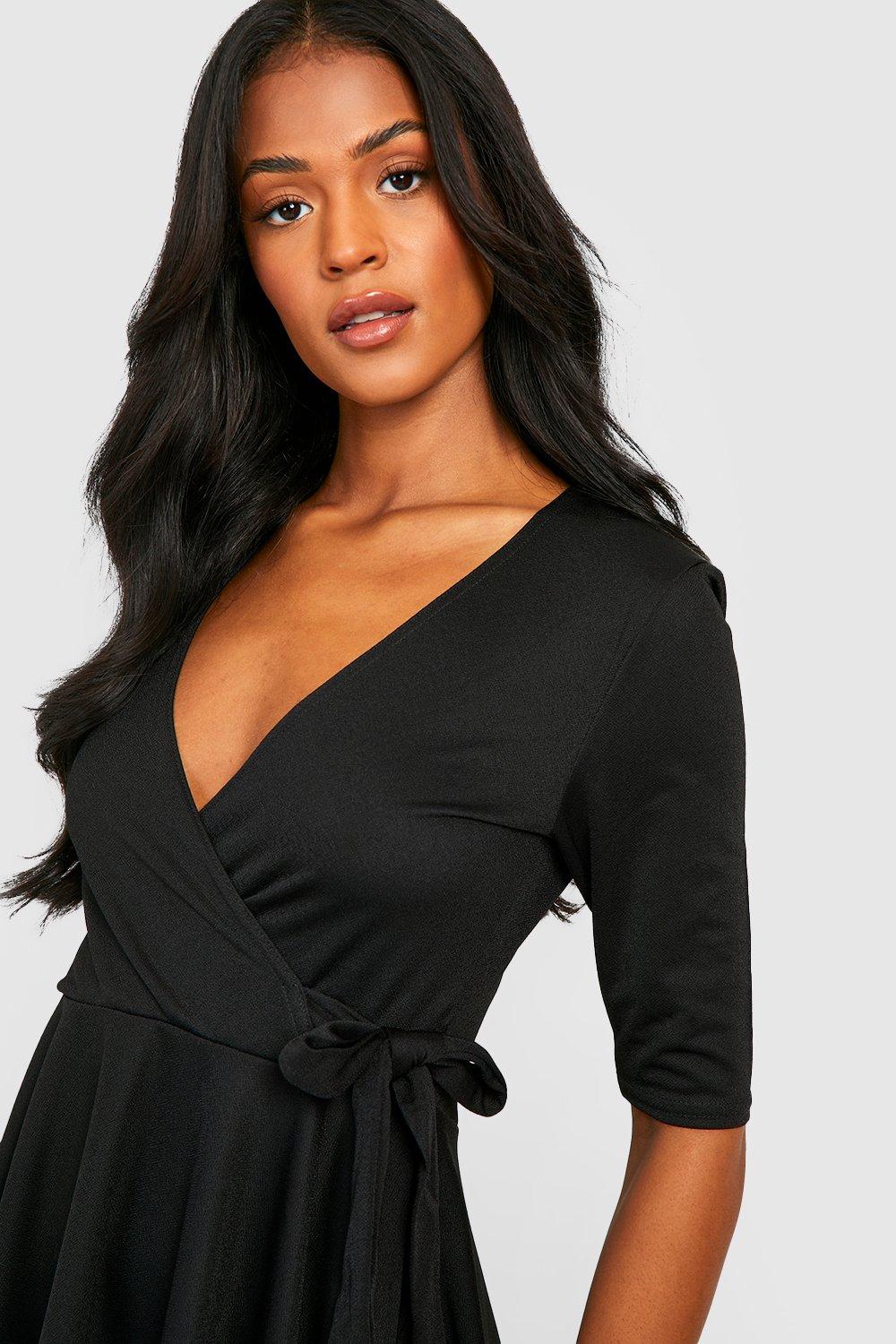 Tall black best sale skater dress