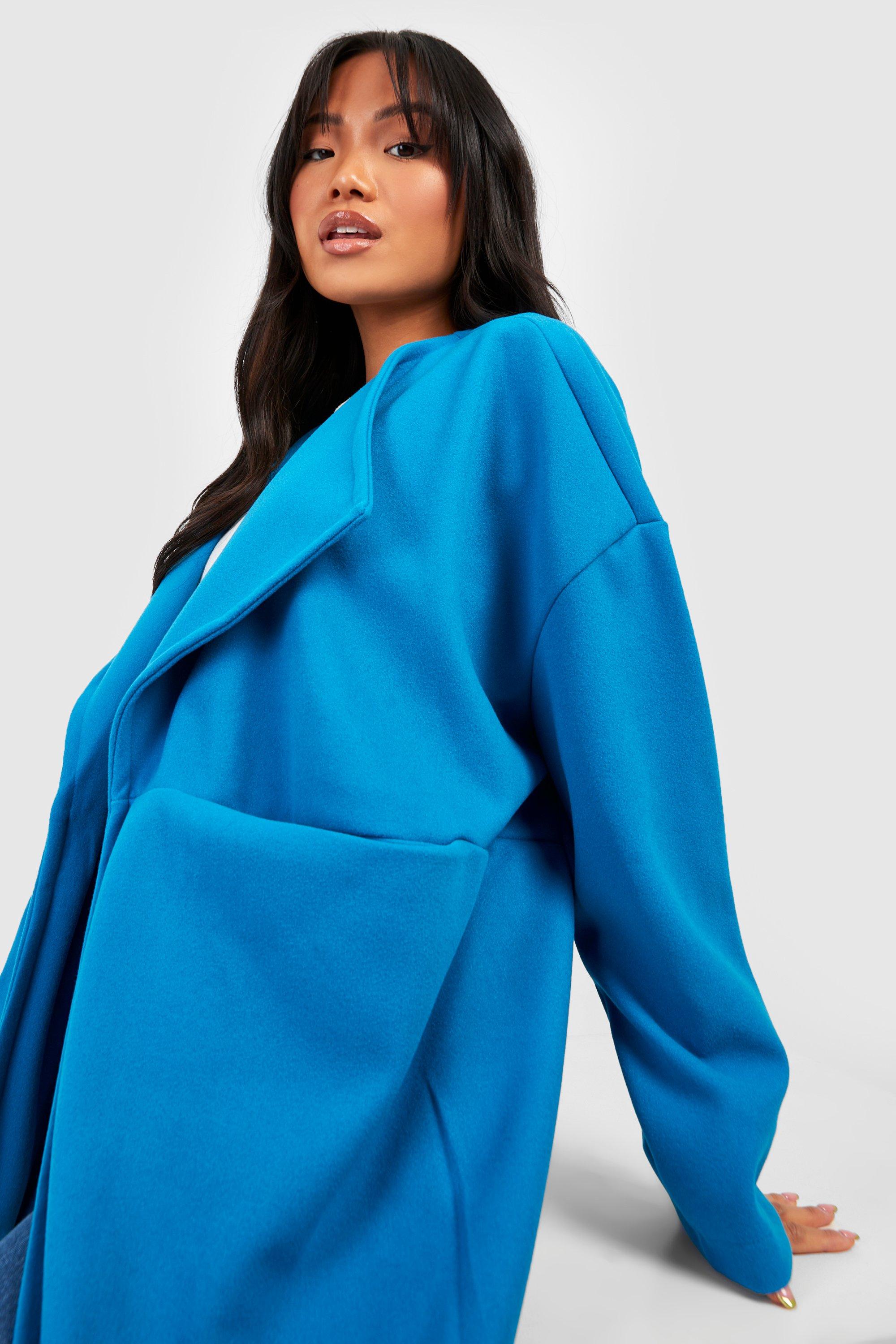 Boohoo on sale blue coat