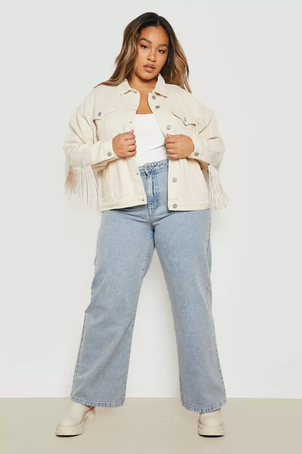 Topshop denim best sale jacket cropped