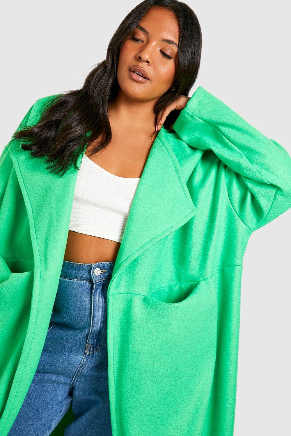 Green hot sale duster coat