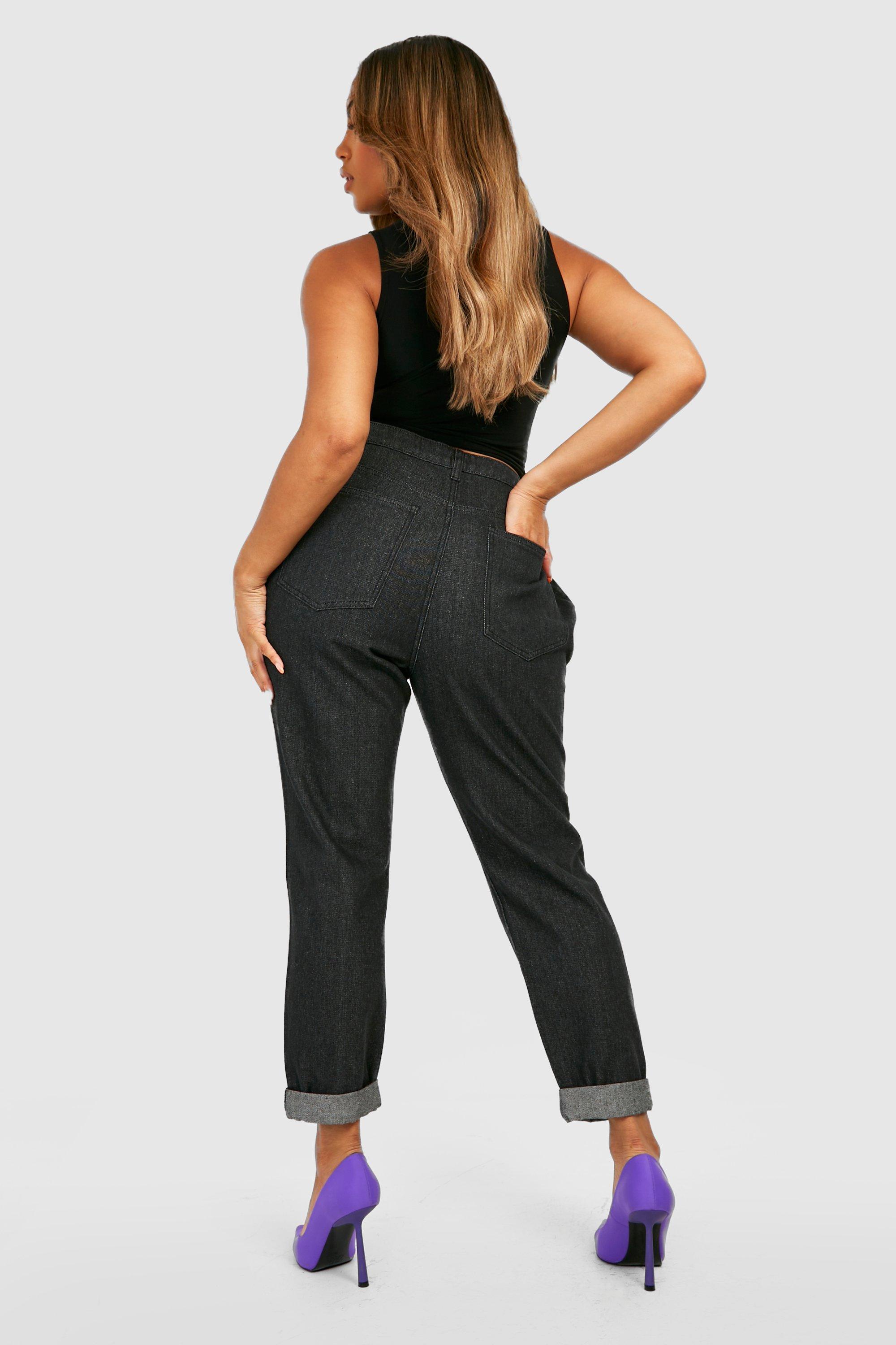 Shape Black High Waist Mom Jeans