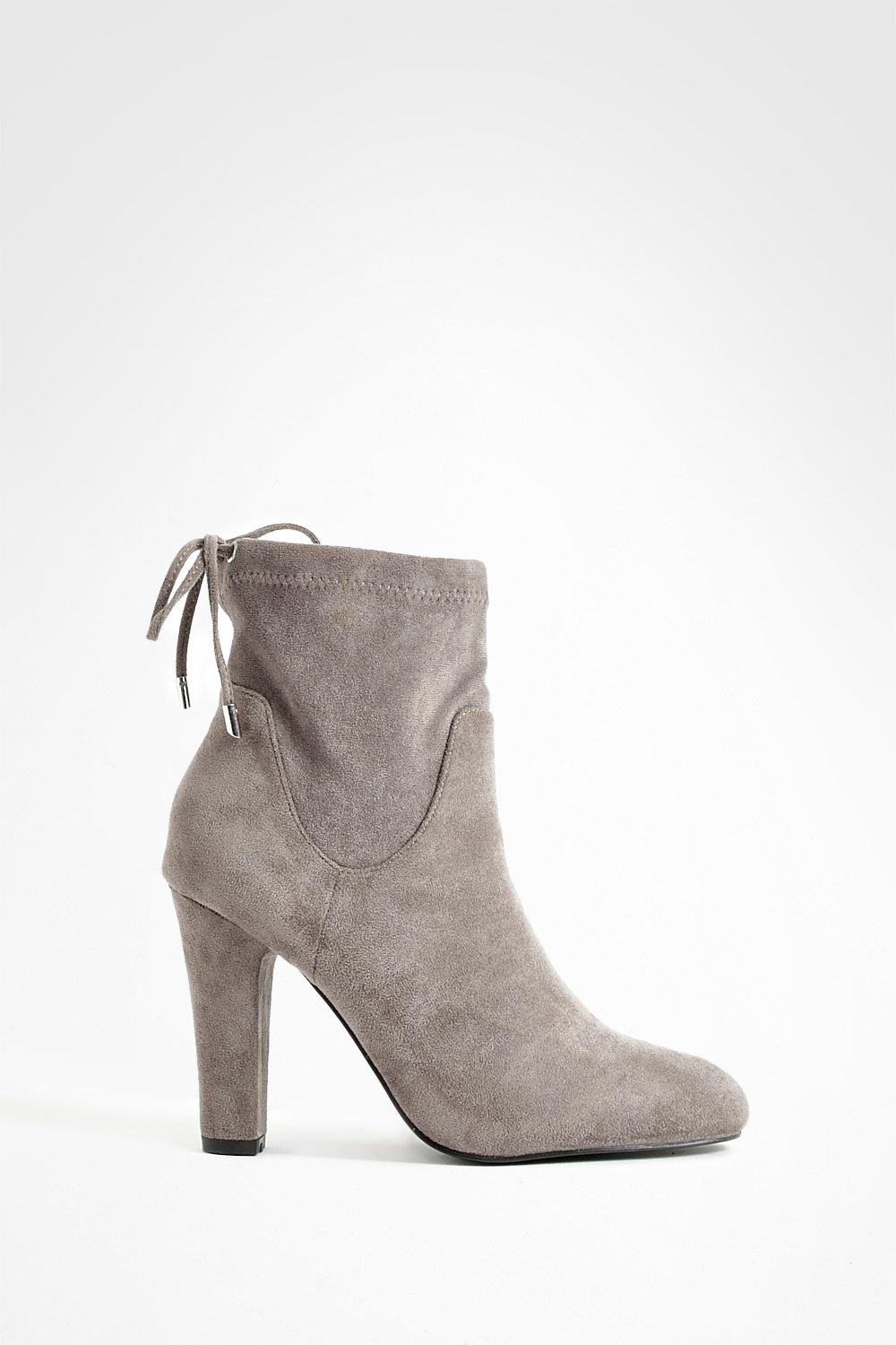 Grey block clearance heels wide fit