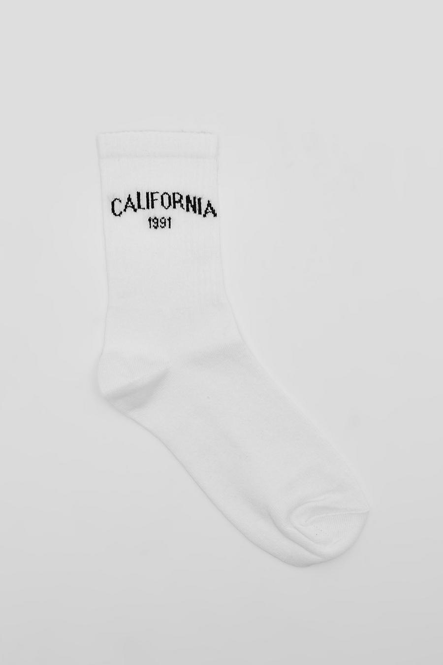 White California Sport Sock