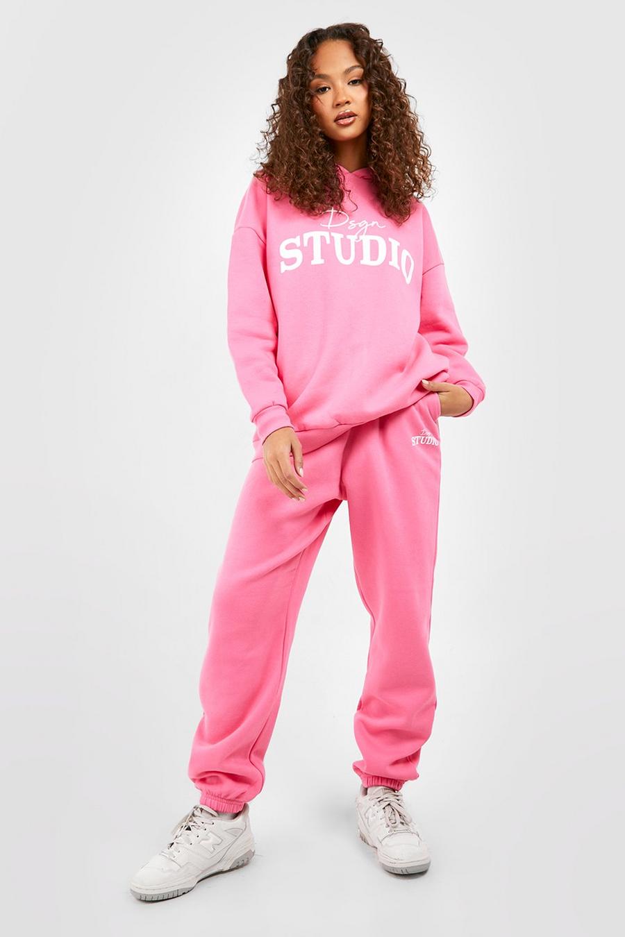 Pink Dsgn Studio Printed Oversized Track Pants image number 1