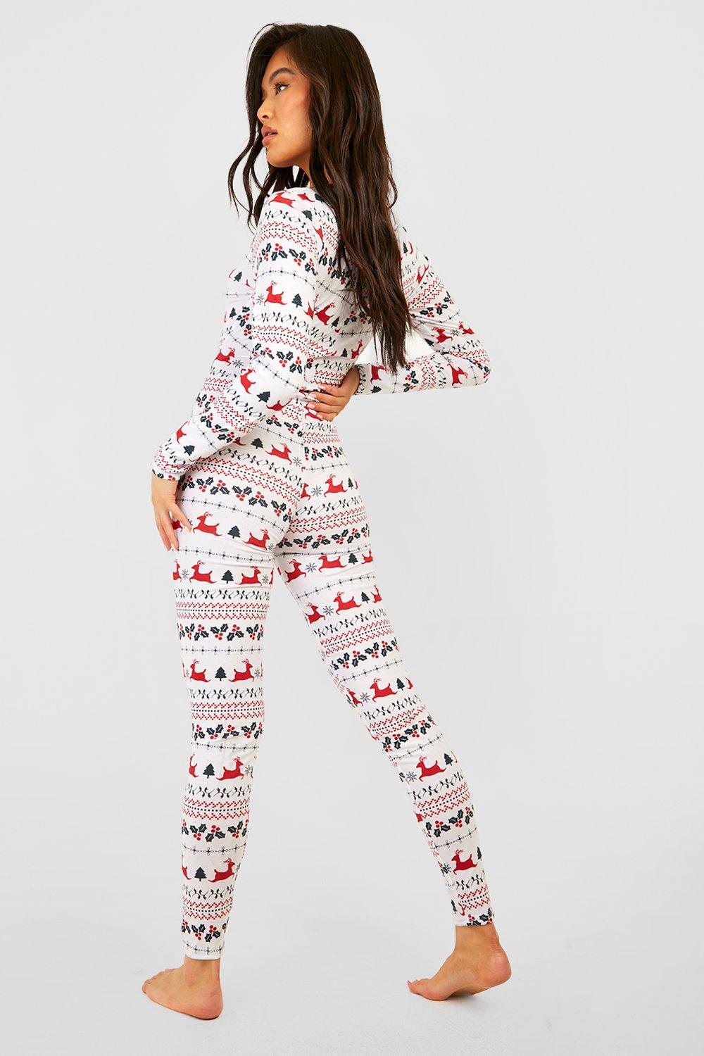 Fairisle Christmas Fitted Pajama Onesie