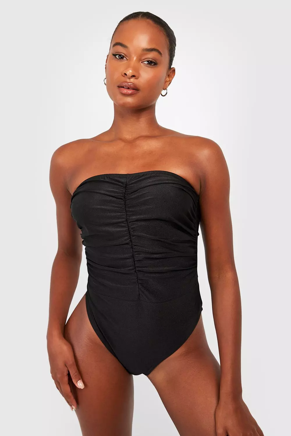 Ruched front swimsuit cheap