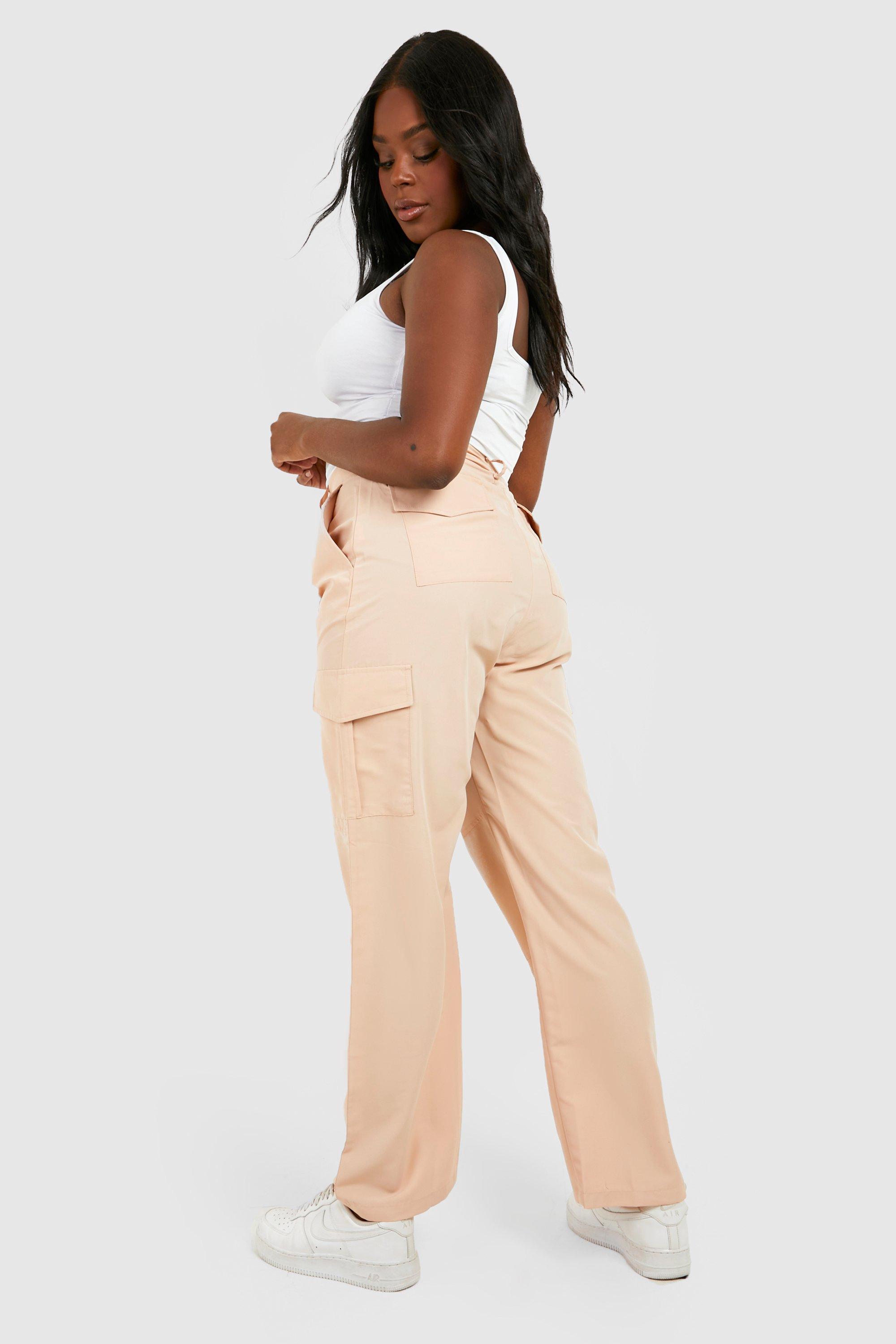 Womens beige 2025 cargo trousers