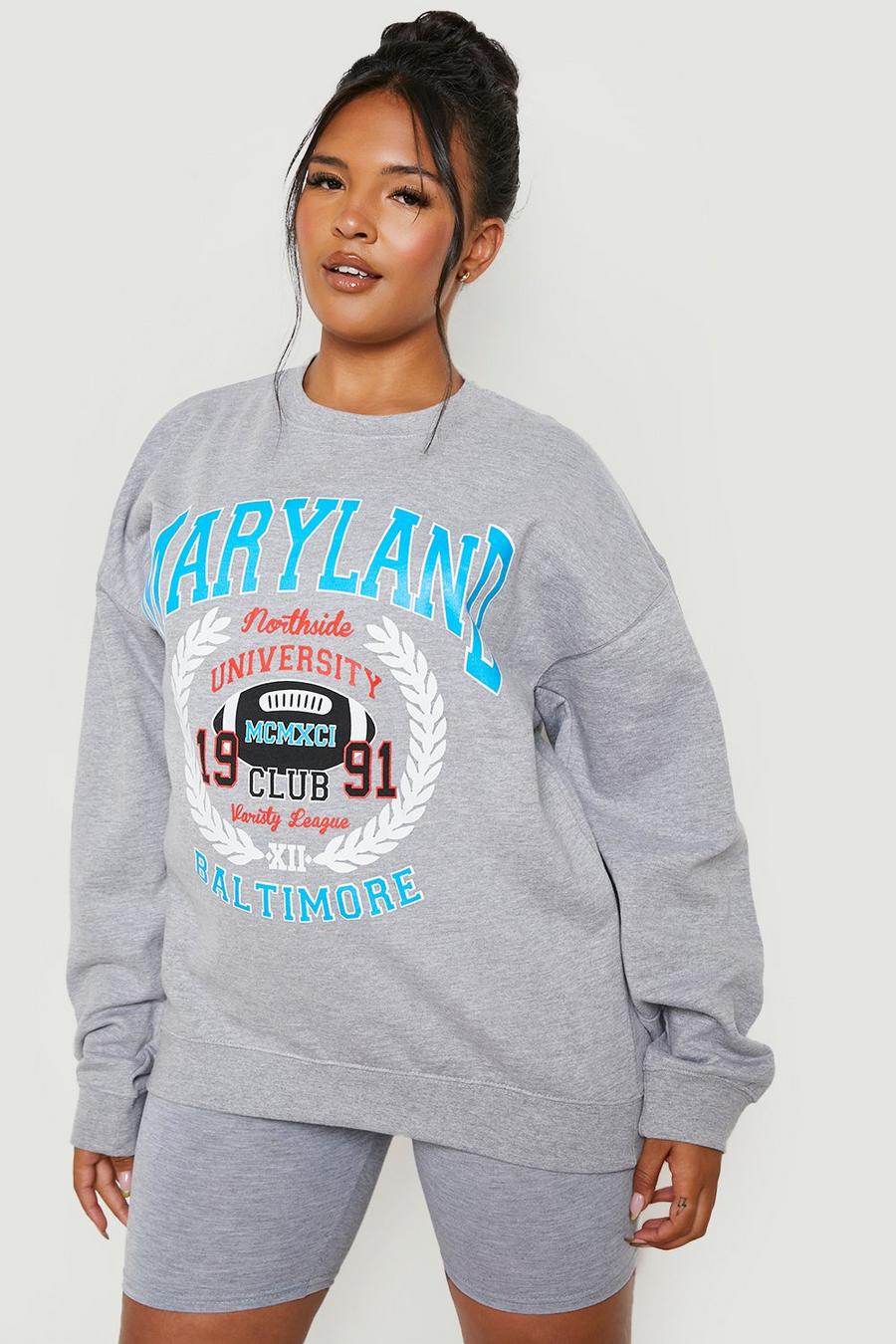 Grey Plus Maryland Sweatshirt image number 1
