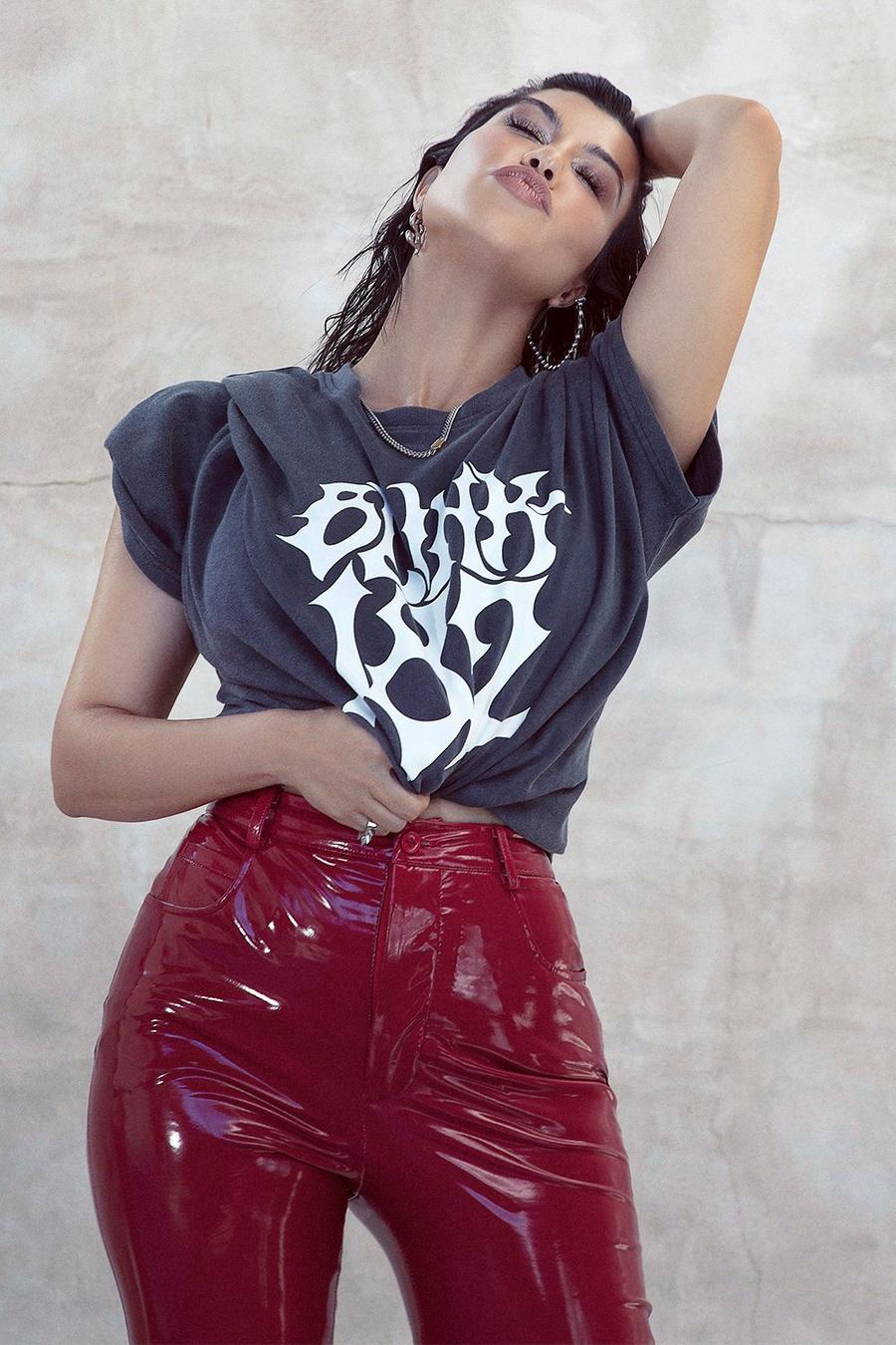 T-shirt oversize ufficiale Blink 182, Grey