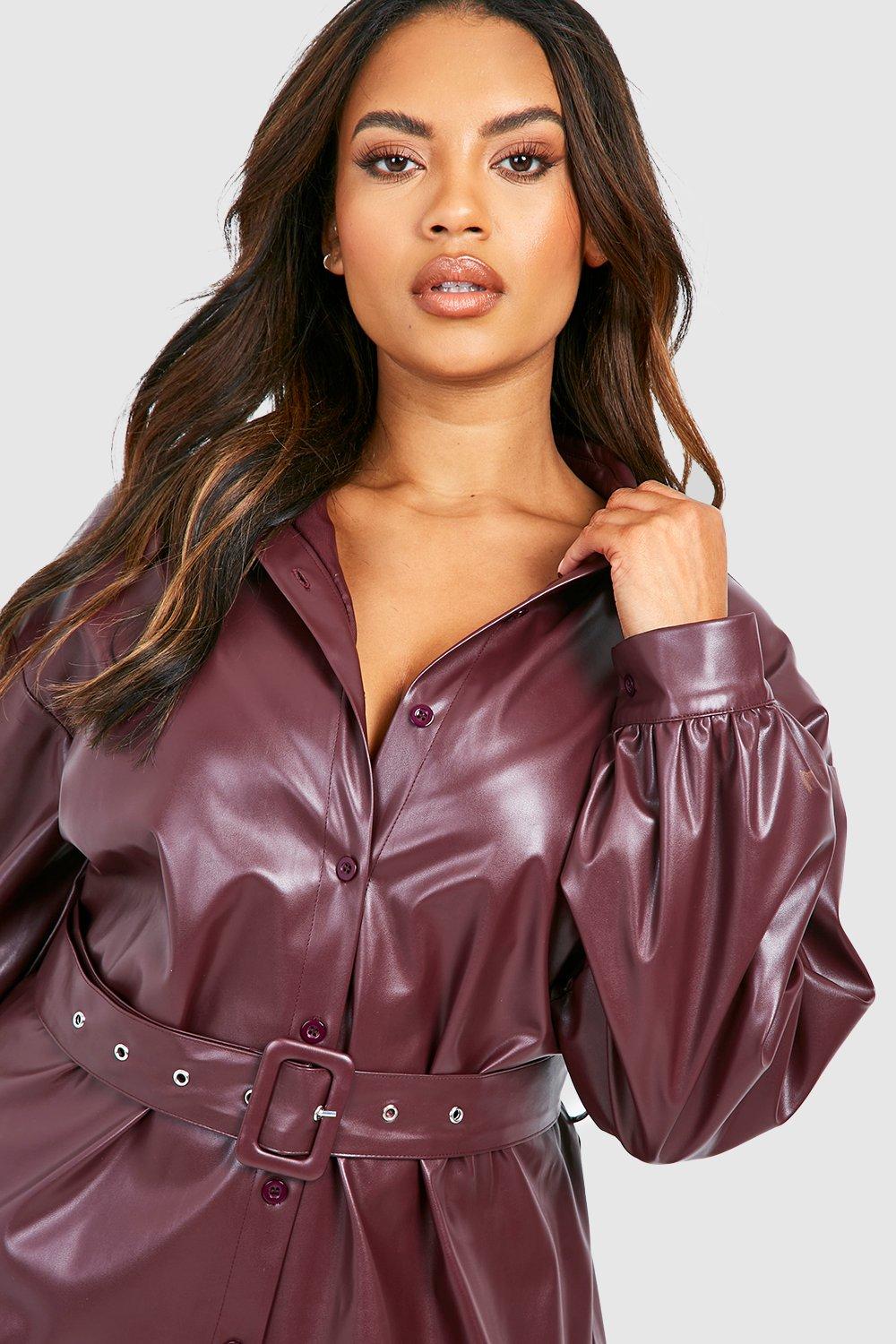 Burgundy hotsell dress boohoo