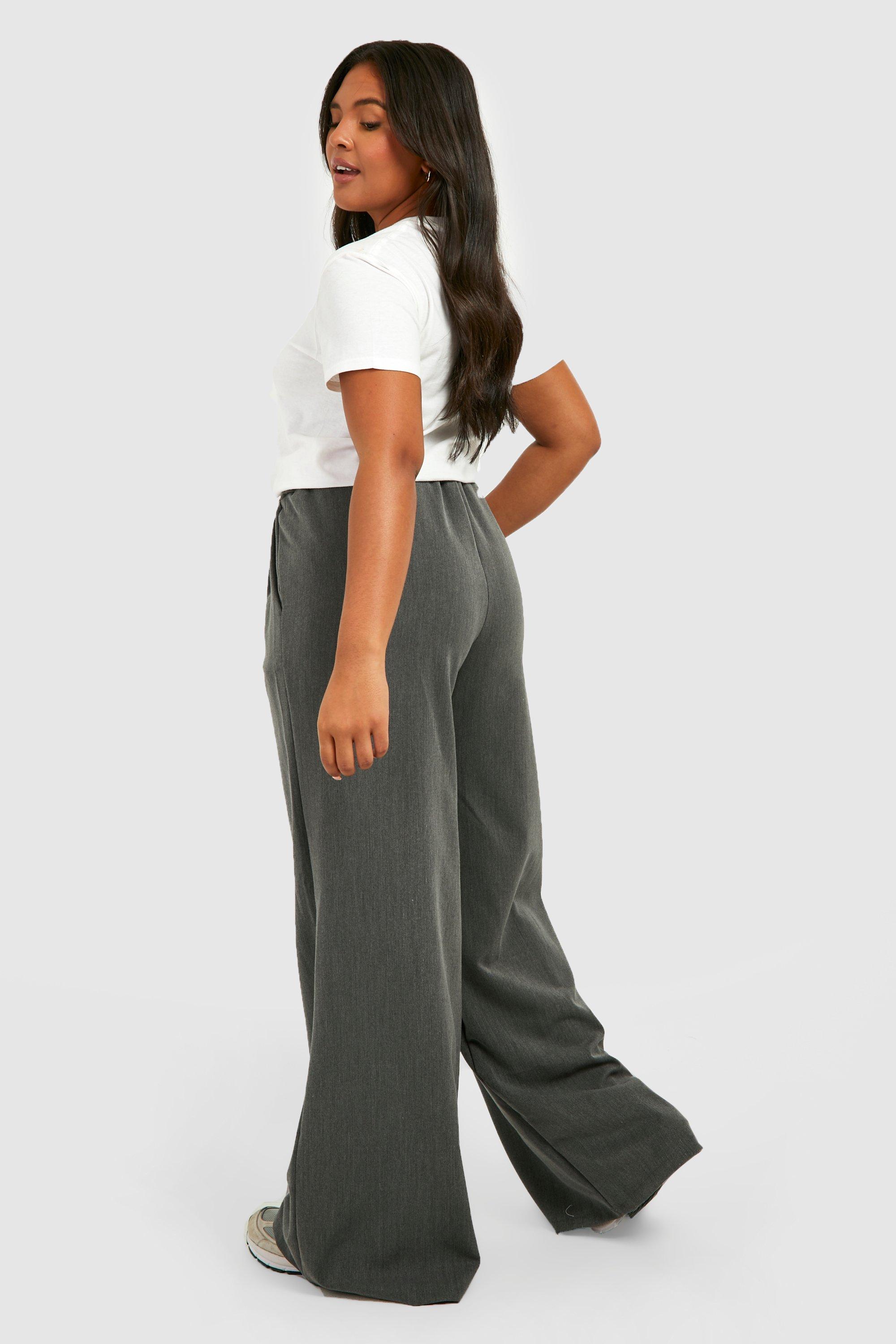 Marl Straight Leg Trousers