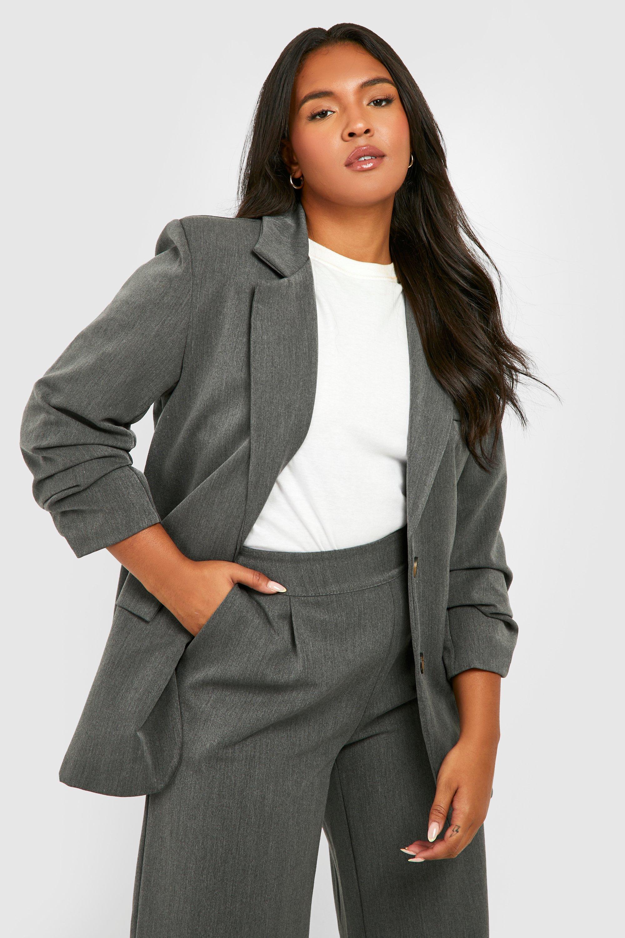 Grey on sale boyfriend blazer