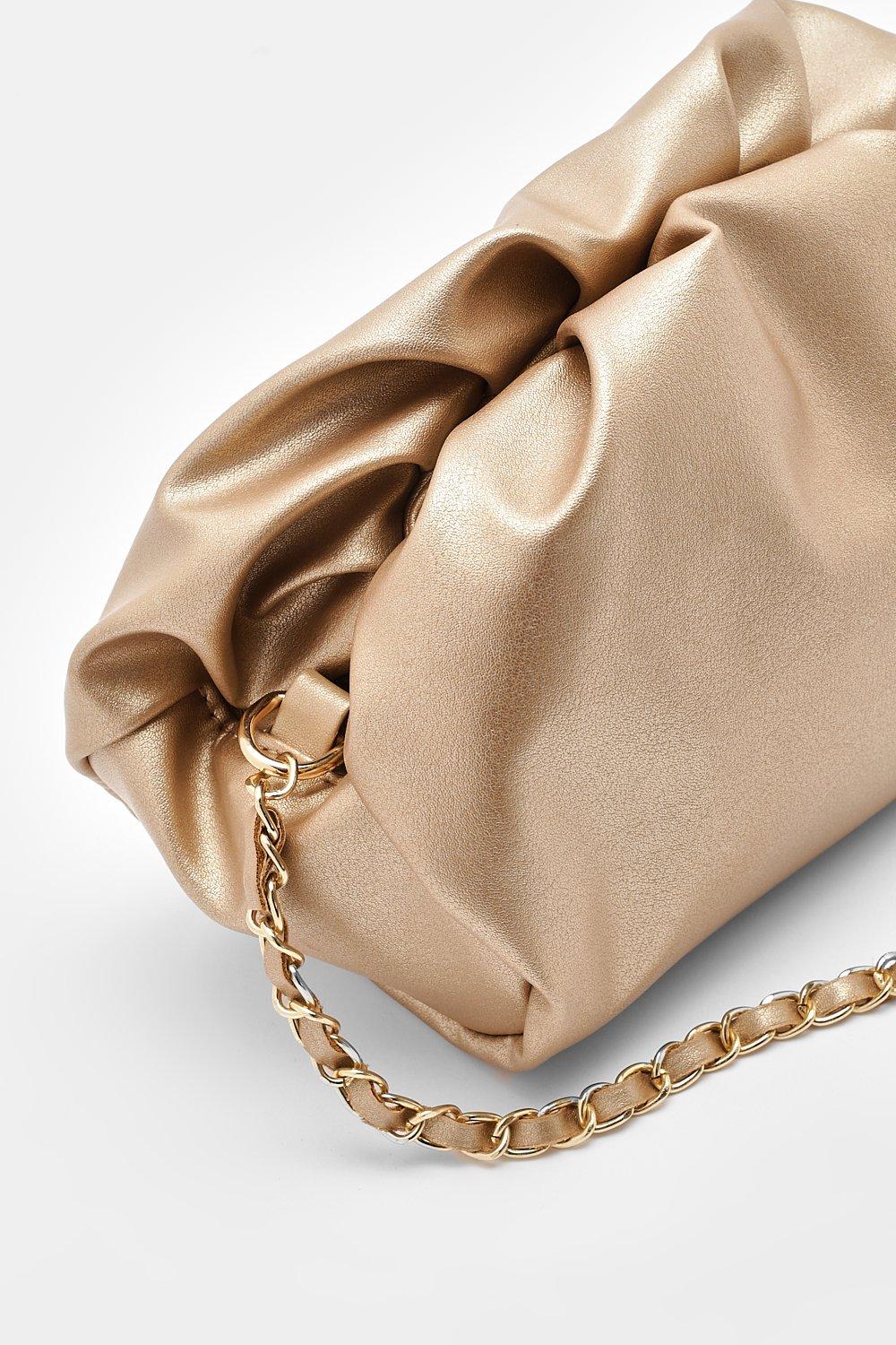 Boohoo rose store gold bag