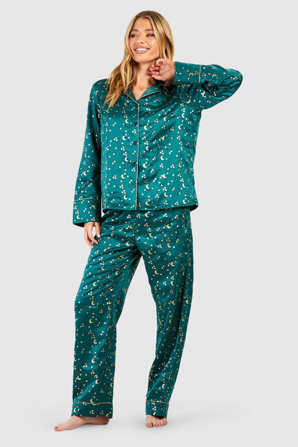 Hazel Blues®, Green Leopard Pajama Jogger Set