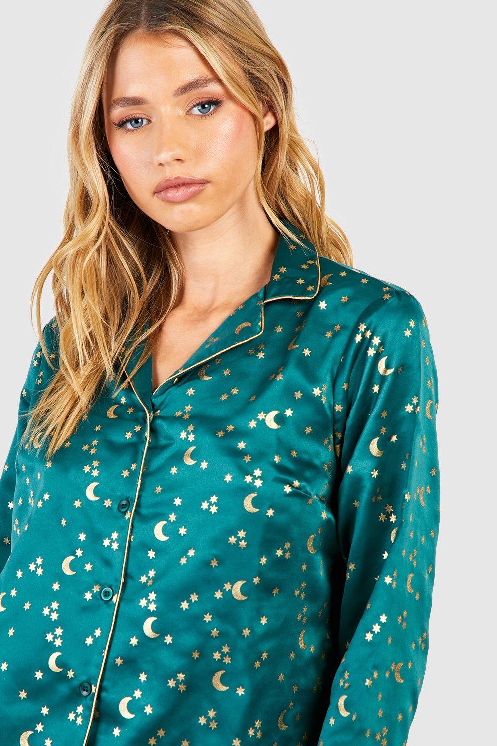 Women's moon and star pyjamas sale