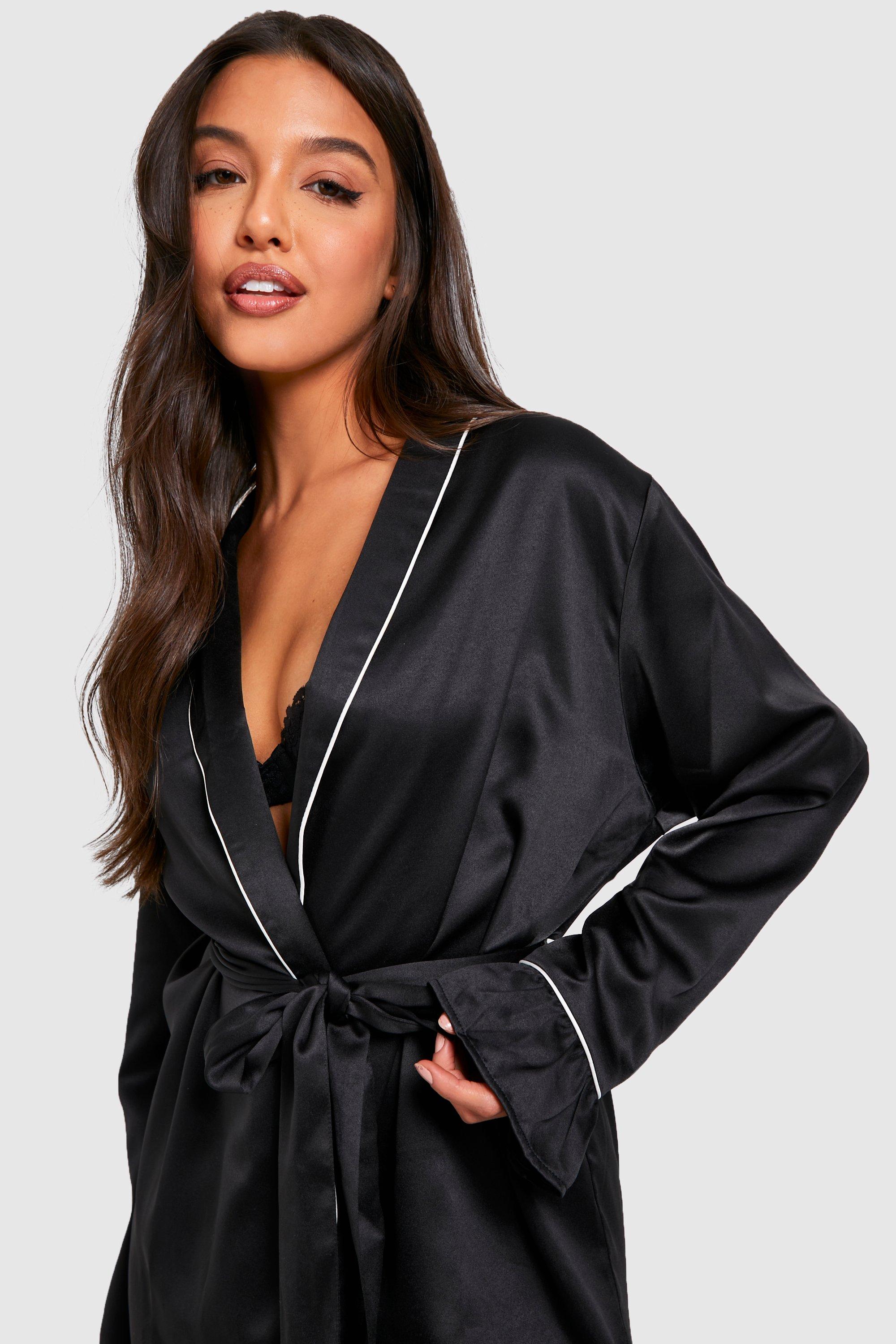 Robe en best sale satin boohoo