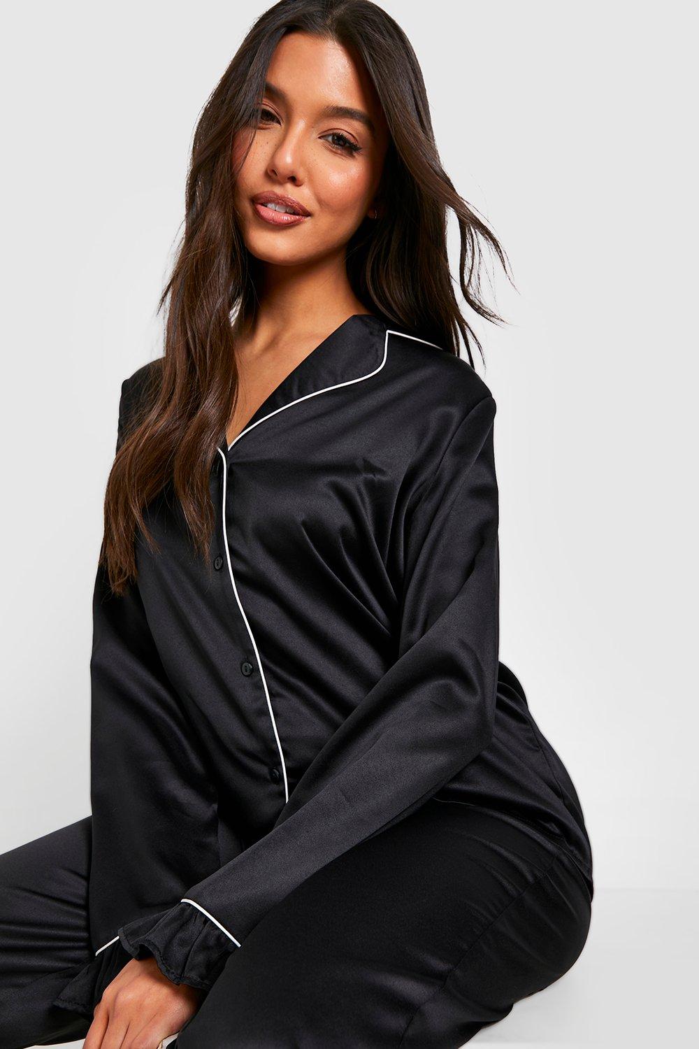 Premium Velvet Wrap Top Pajama Set