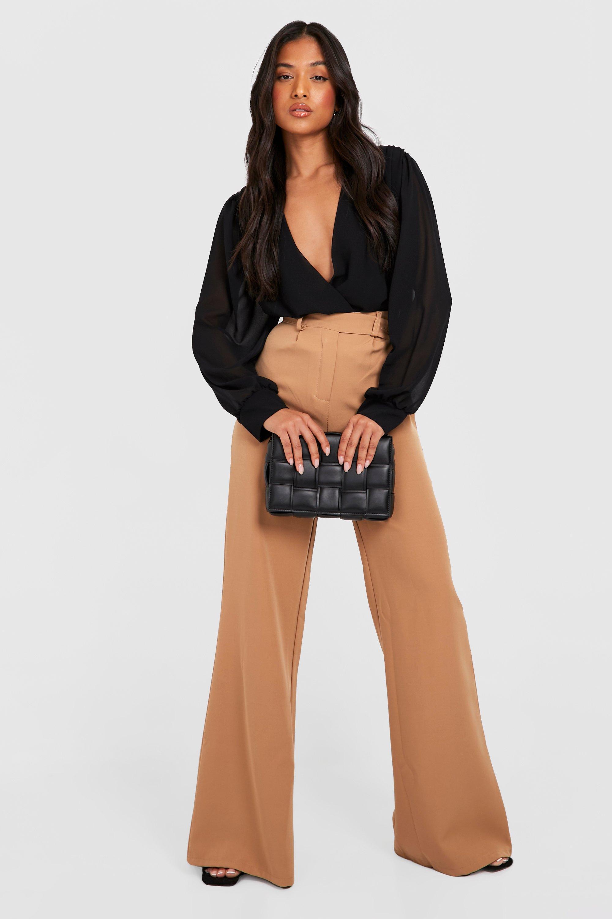 Chiffon Wrap Palazzo Pants  Chiffon wrap, Palazzo pants outfit