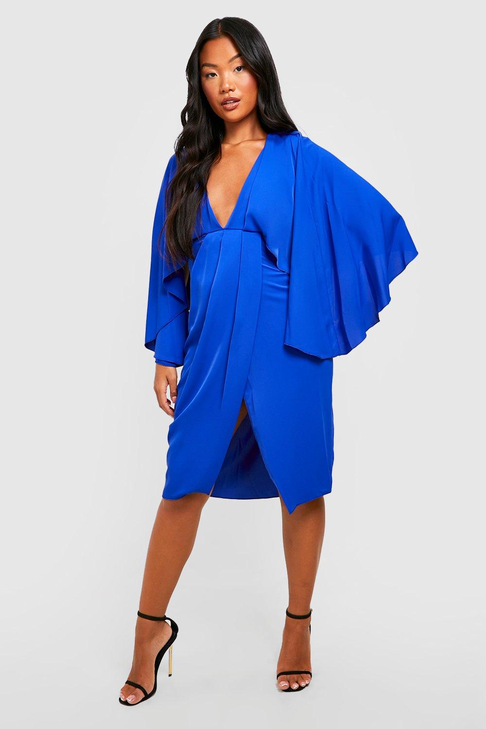 Boohoo cobalt 2025 blue dress