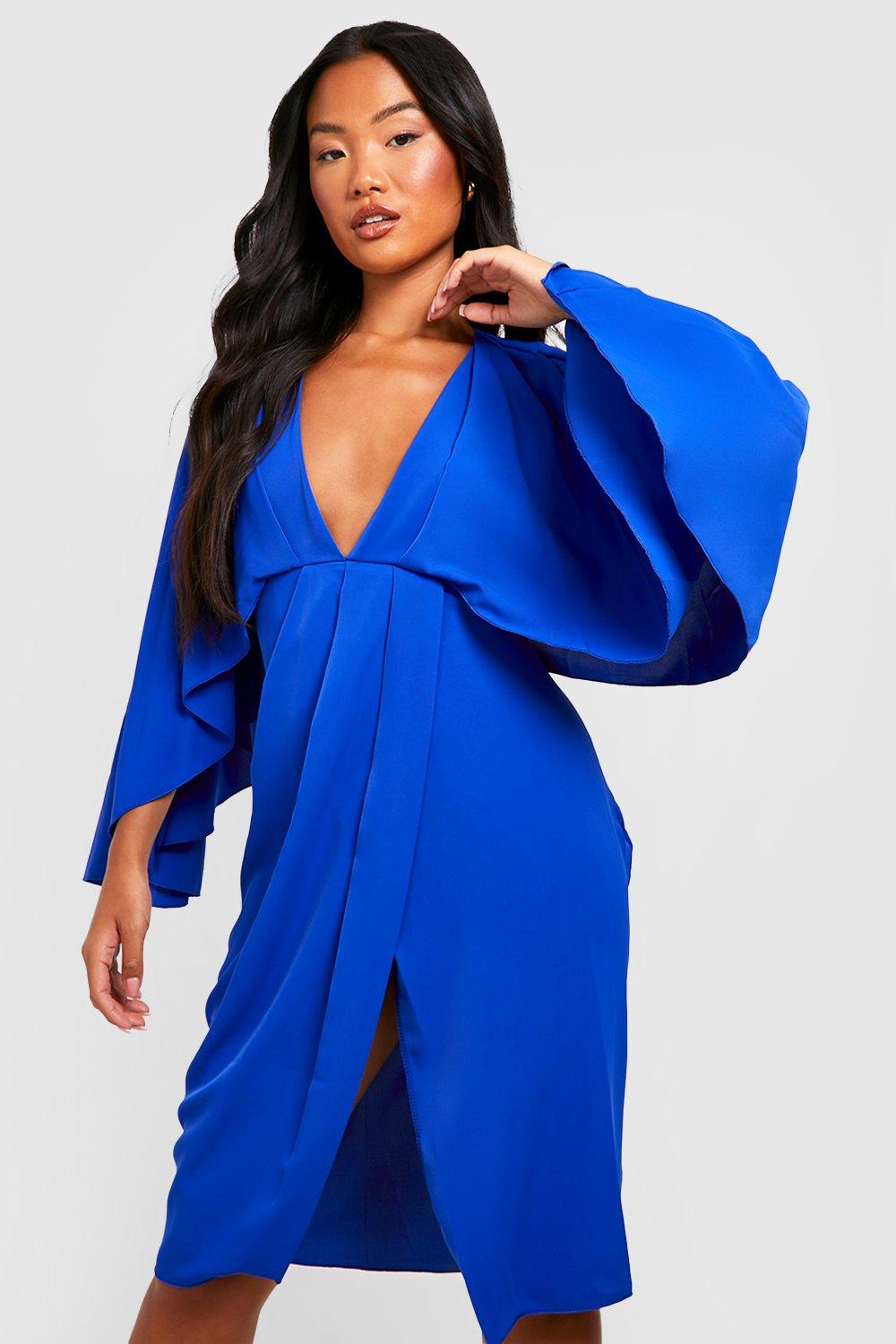 Boohoo royal blue on sale dress