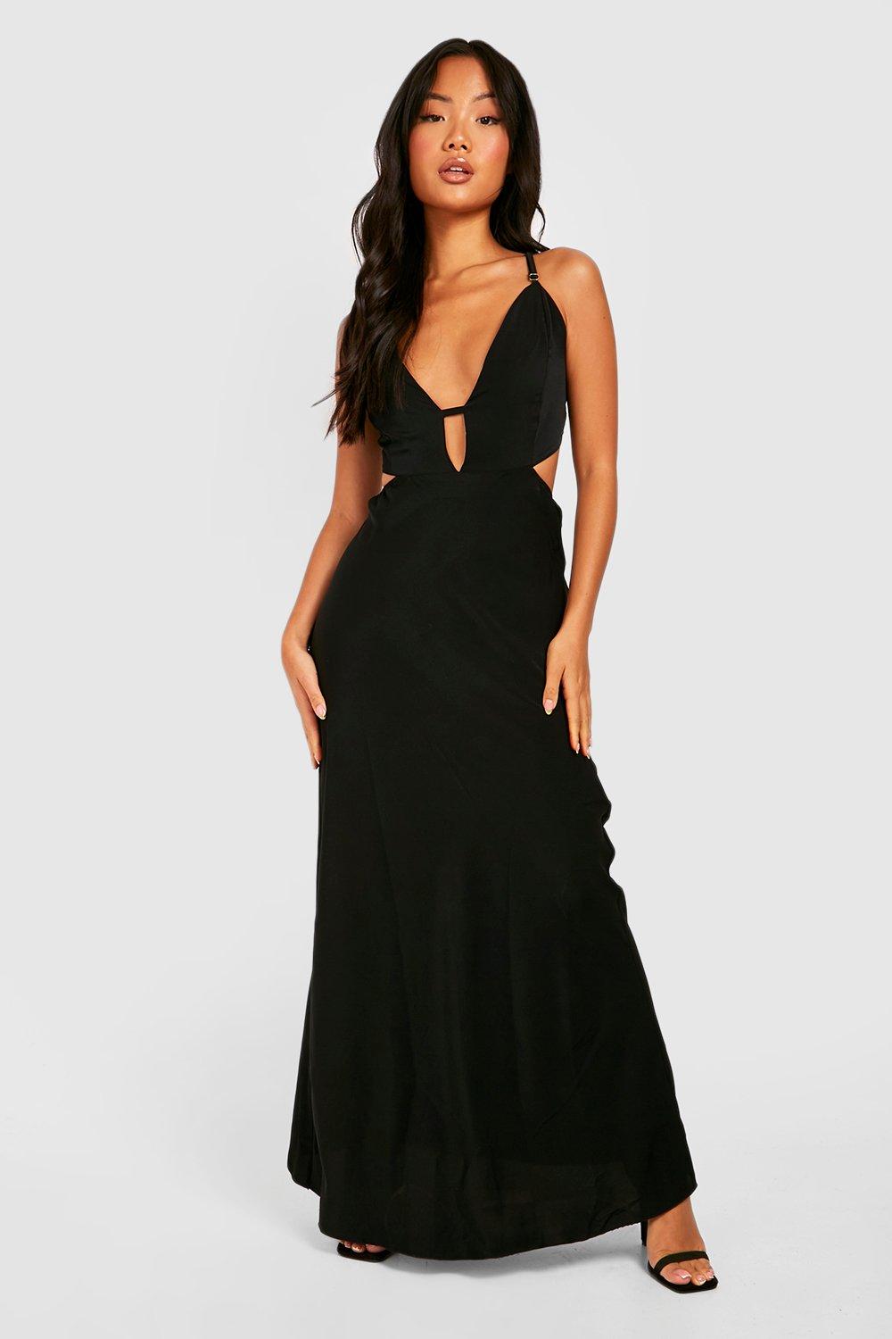 Plunge Sun Dress - Black