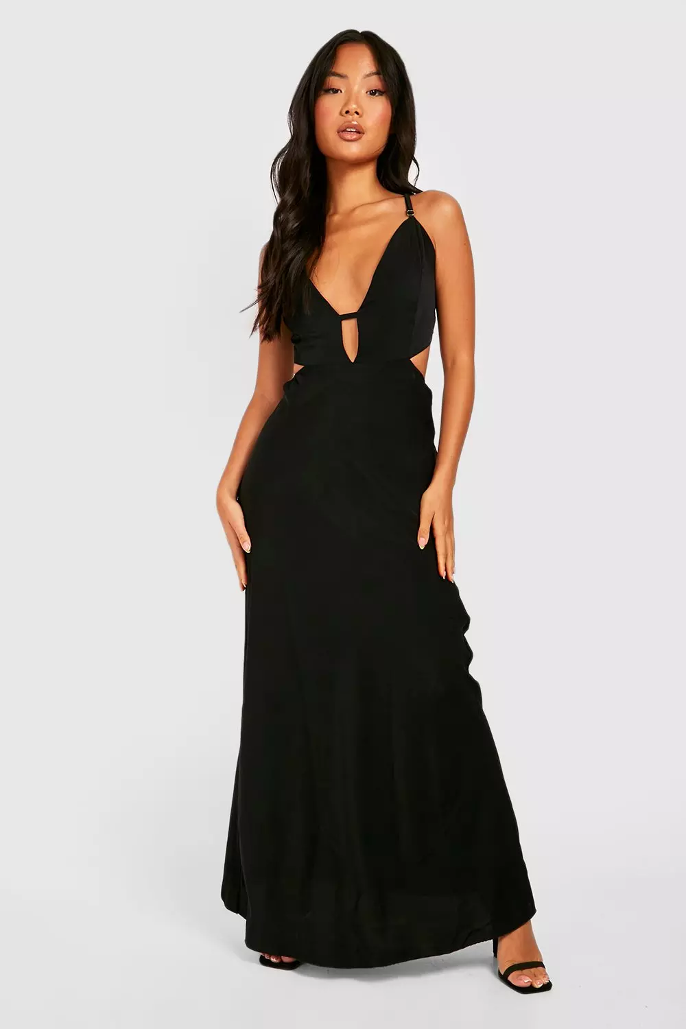 Petite plunge 2024 maxi dress