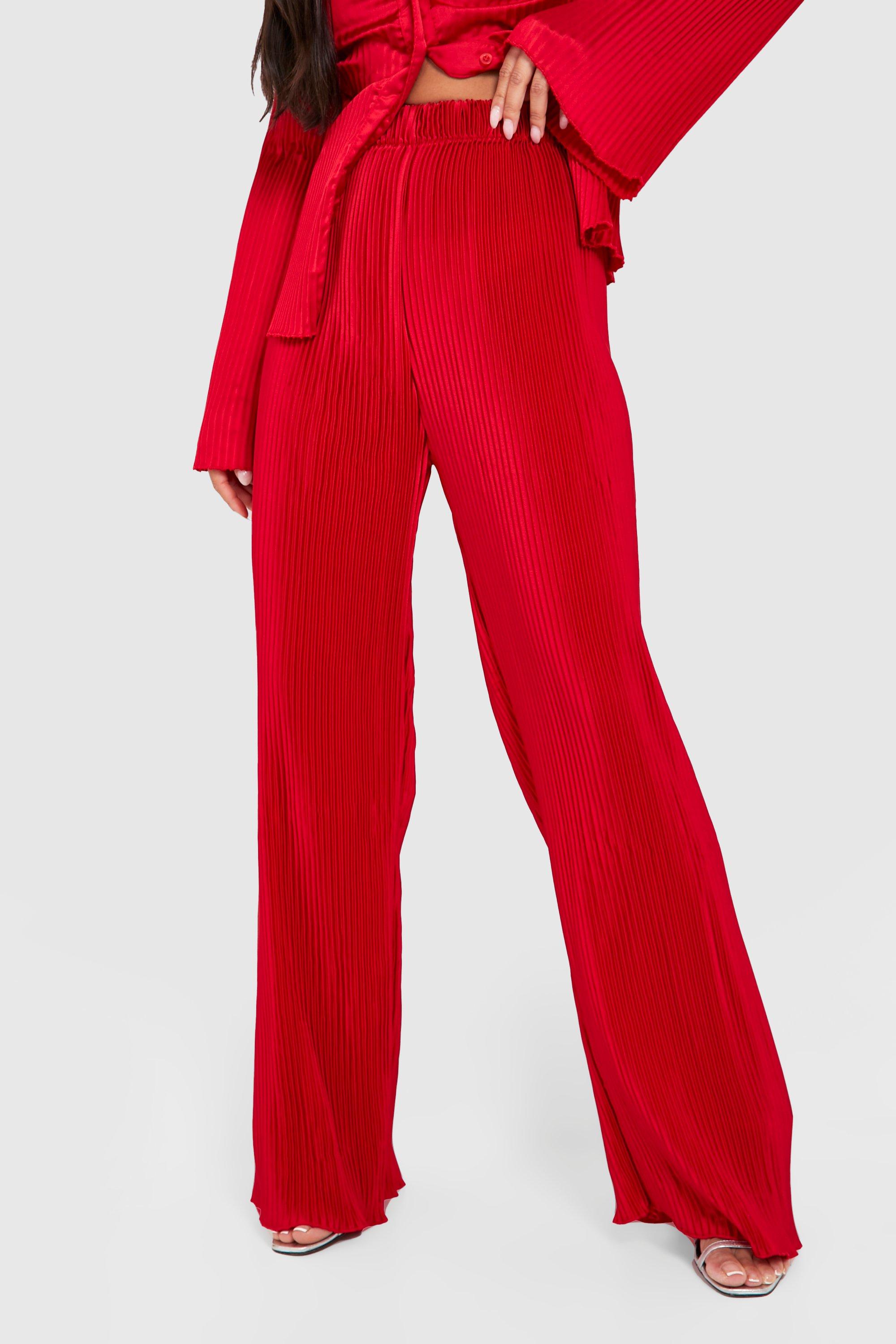 Petite Wide-Leg Satin Pant