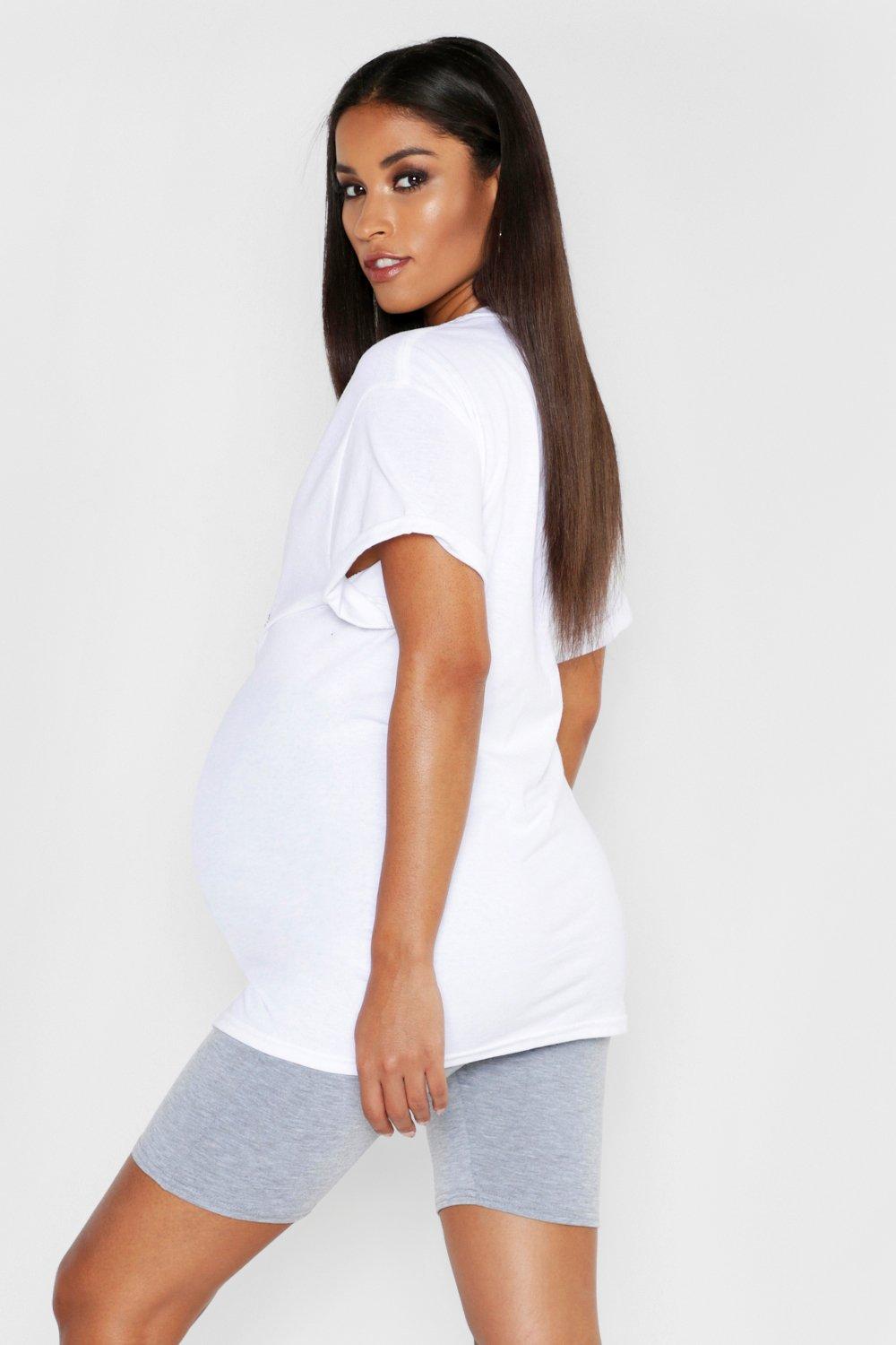 Boohoo store maternity shorts