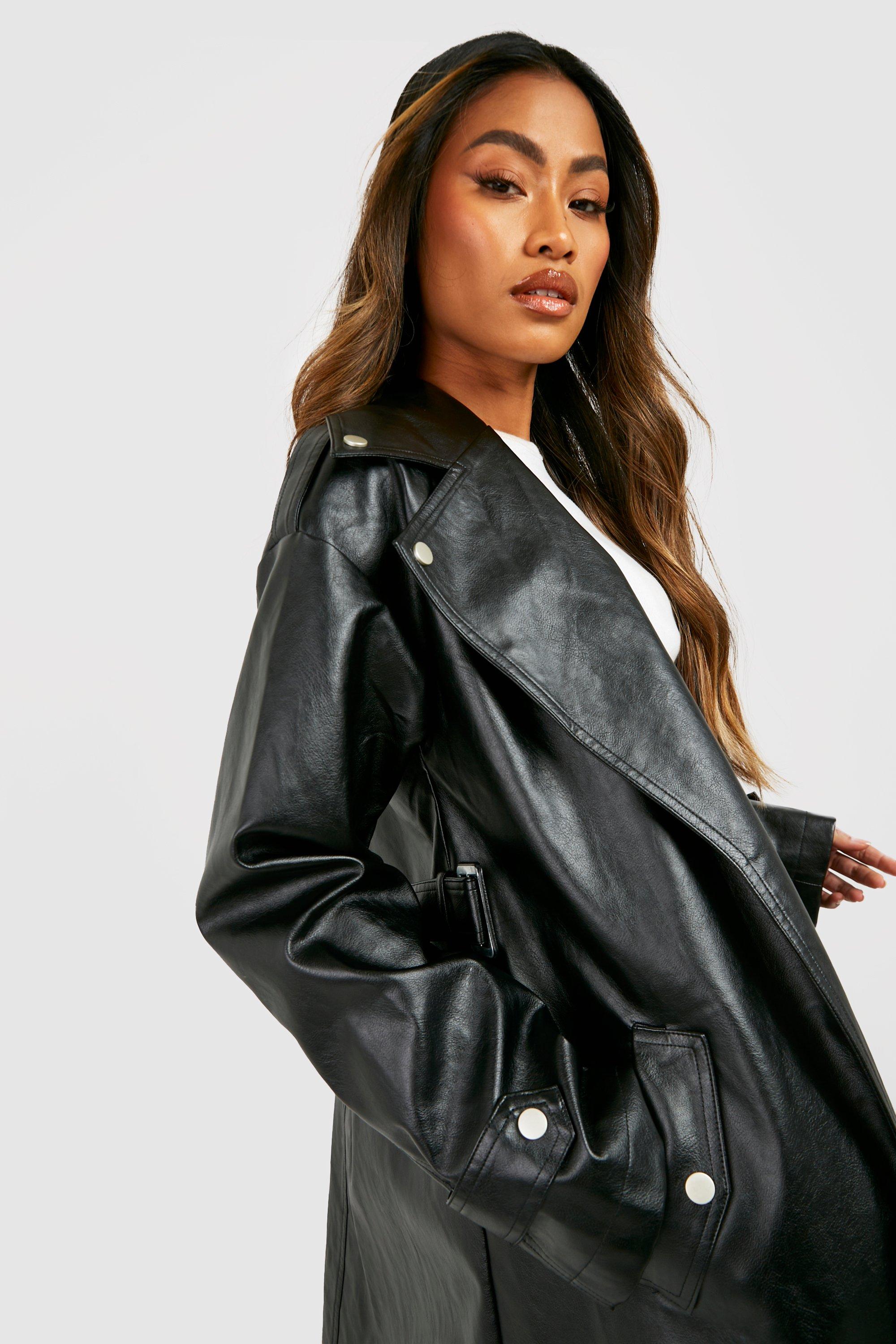 oversized boyfriend biker jacket