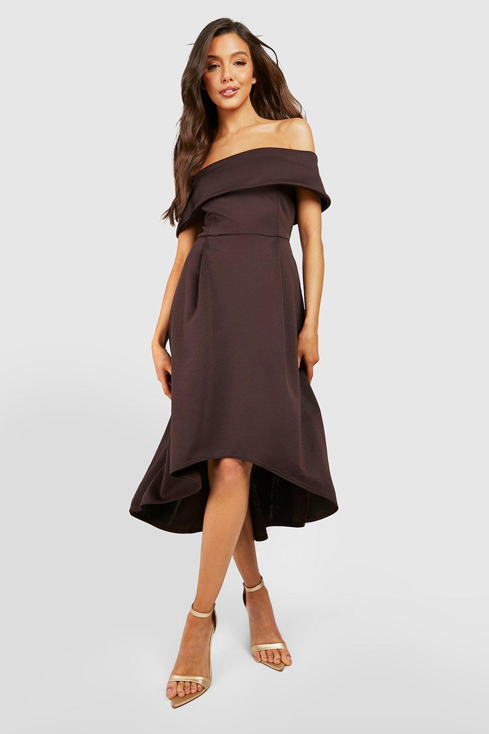 Dip hem 2025 dress boohoo