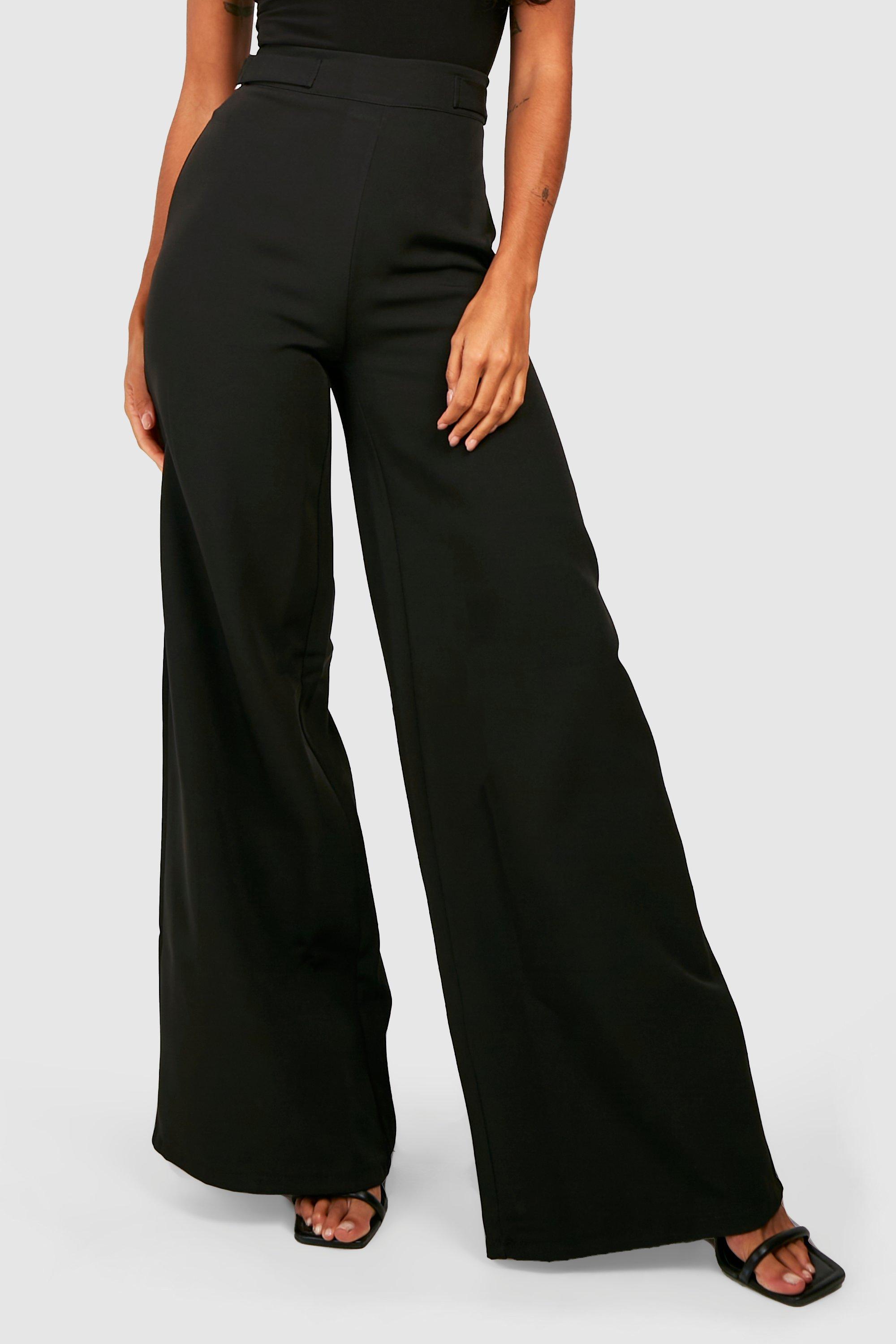 Pantalon large cheap taille haute noir