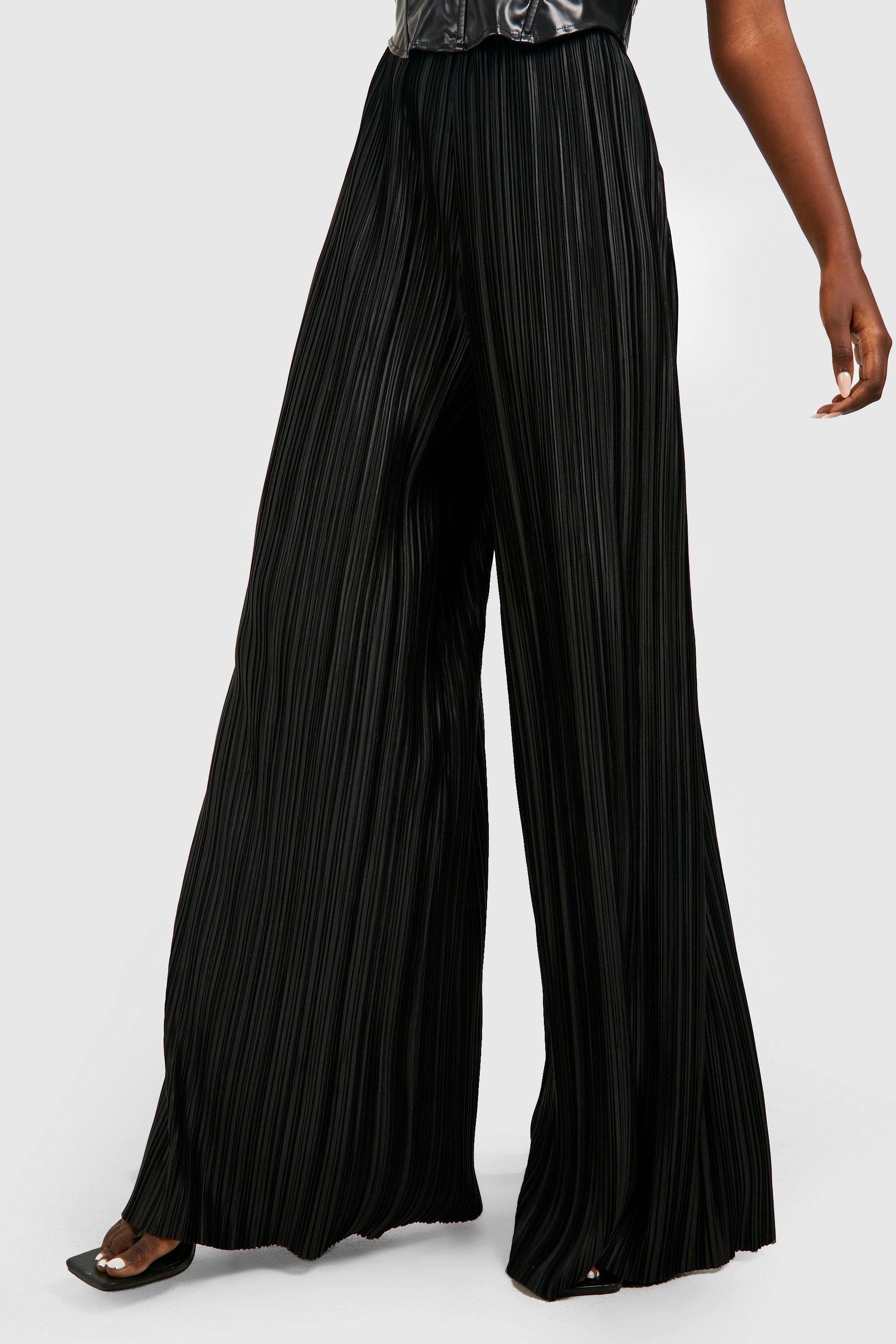 Pantalon taille best sale haute plissée