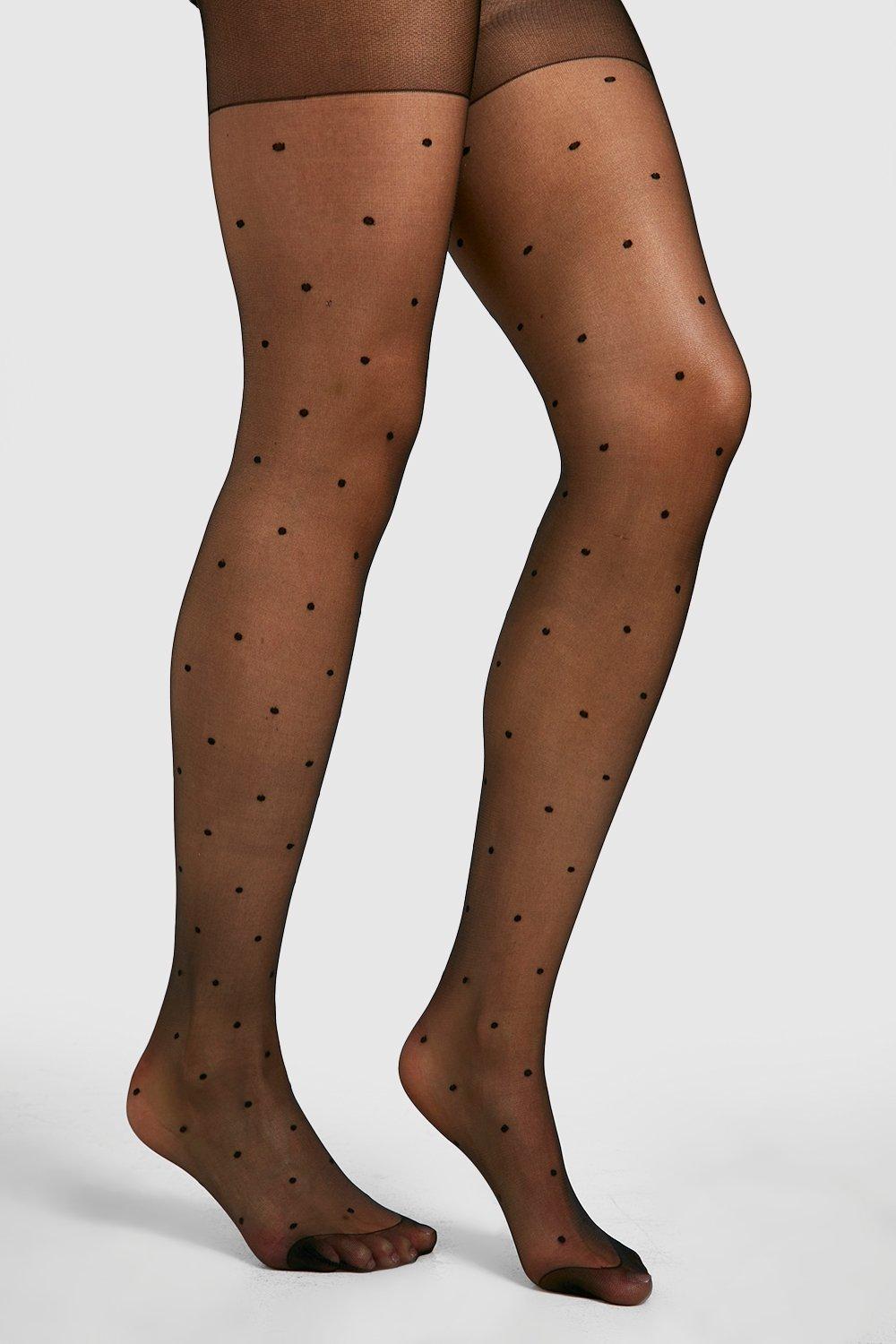 Black spotty outlet tights