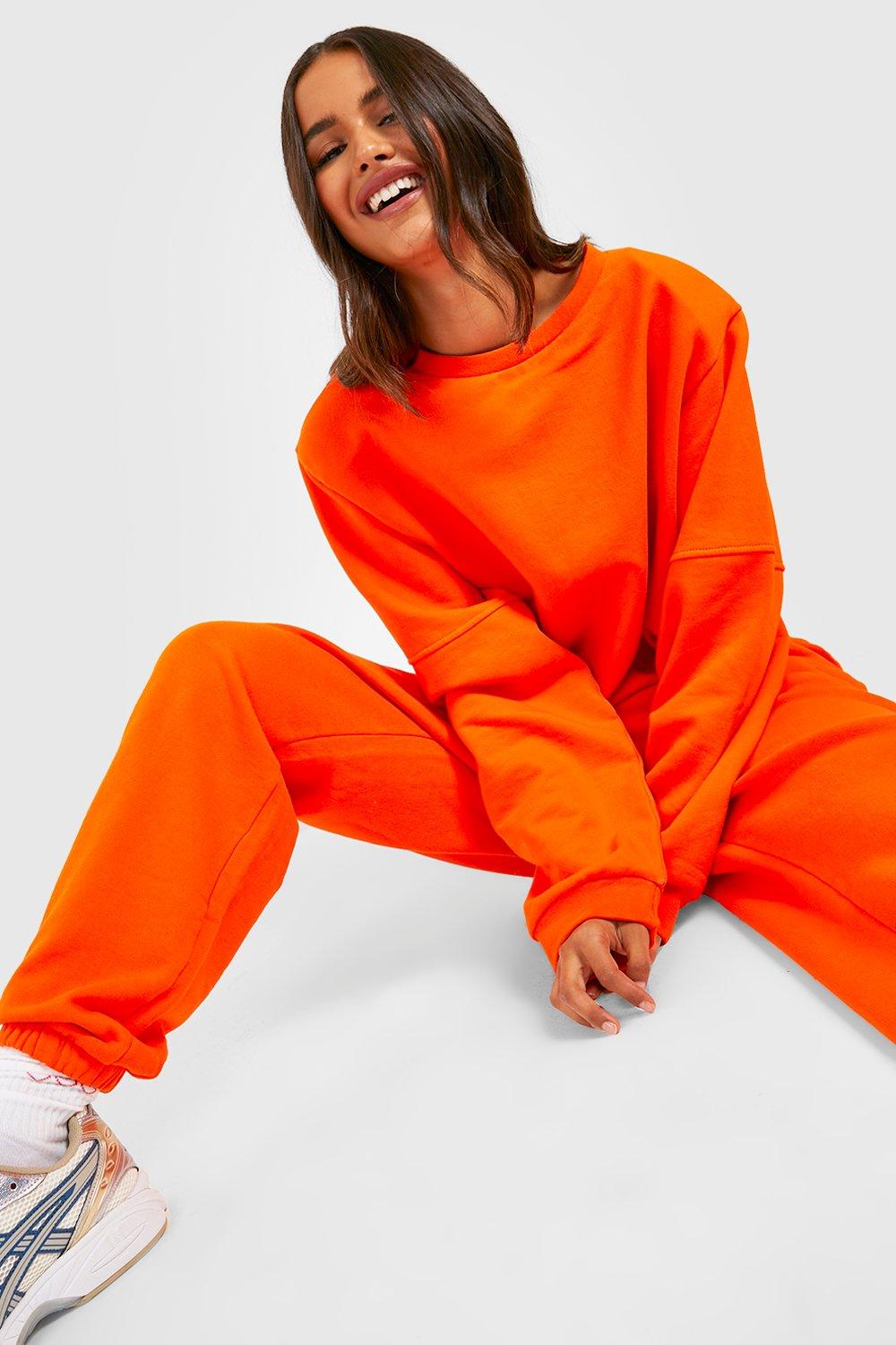 Ensemble jogging 2025 orange femme