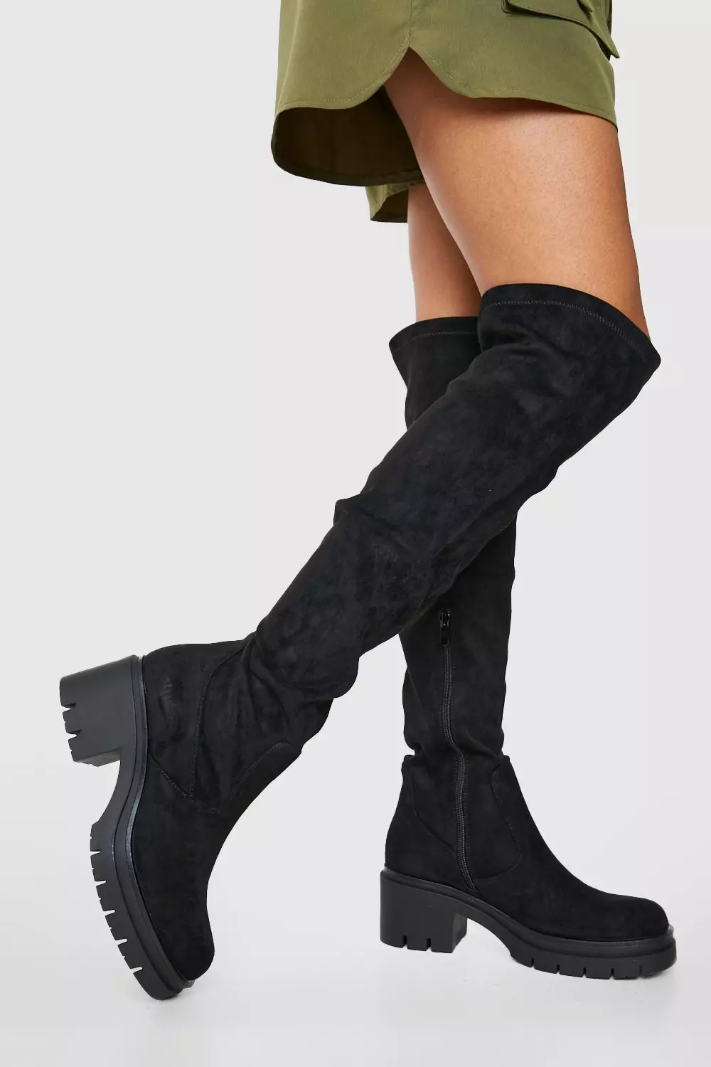 Cleated over the knee shops boots