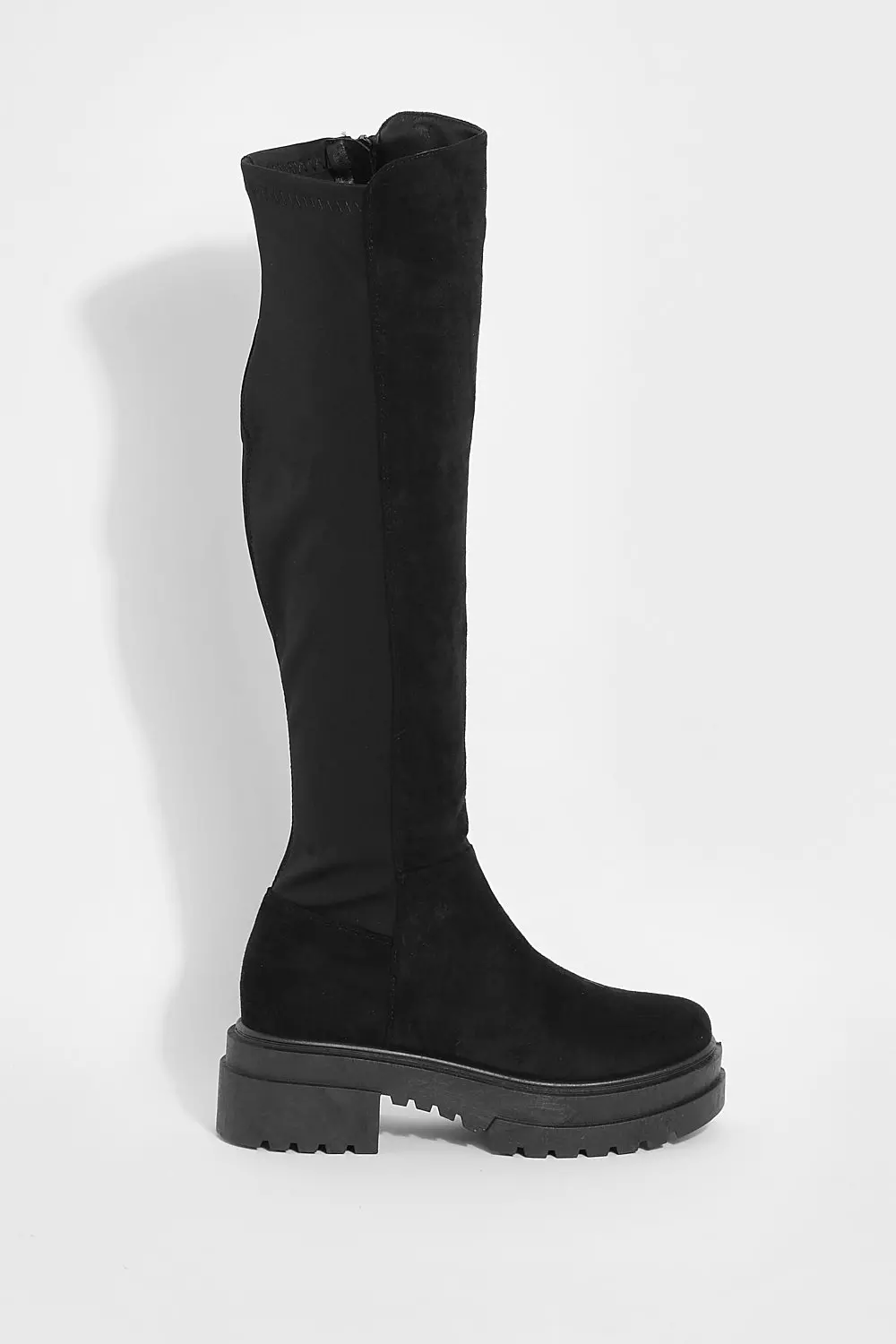 Cleated knee high boots cheap
