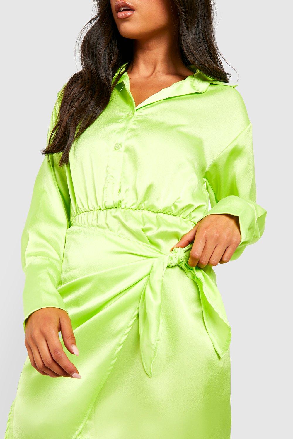 Lime green dressing outlet gown