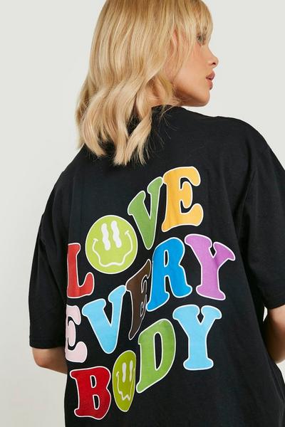 boohoo  Pride Love Slogan Printed Oversized T-shirt